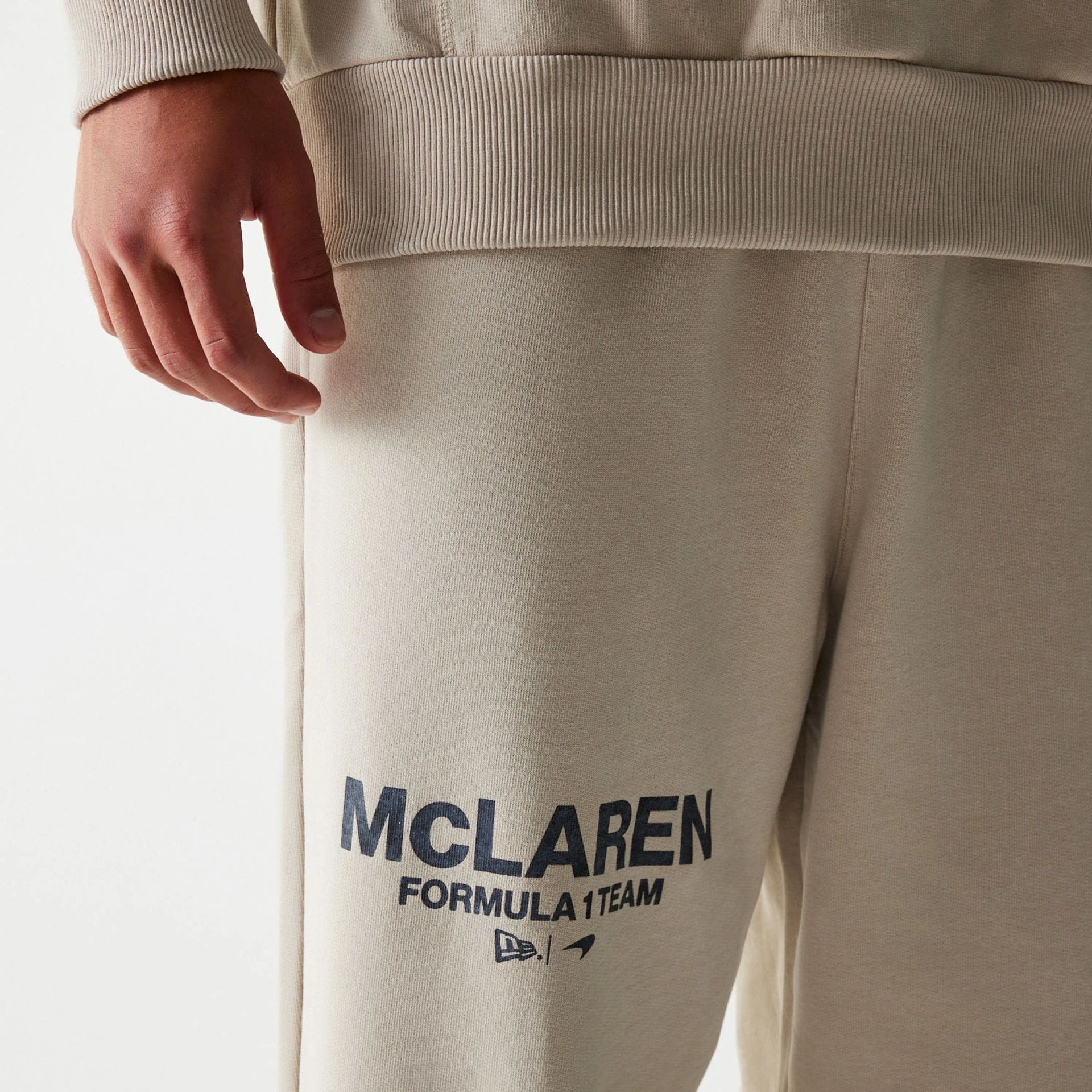 McLaren Racing Light Beige Straight Leg Joggers - Image 3