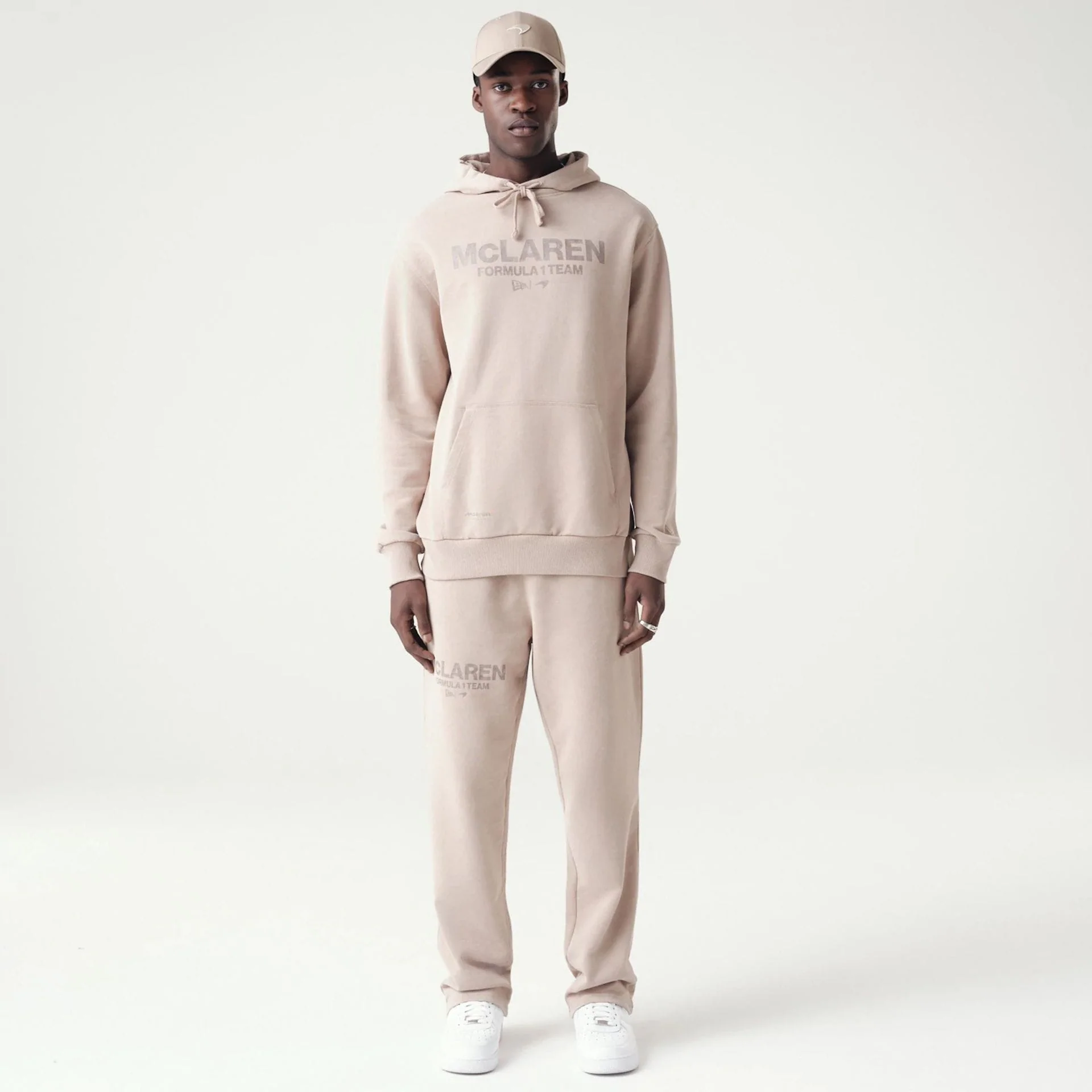 McLaren Racing Washed Pack Beige Oversized Hoodie - Image 8