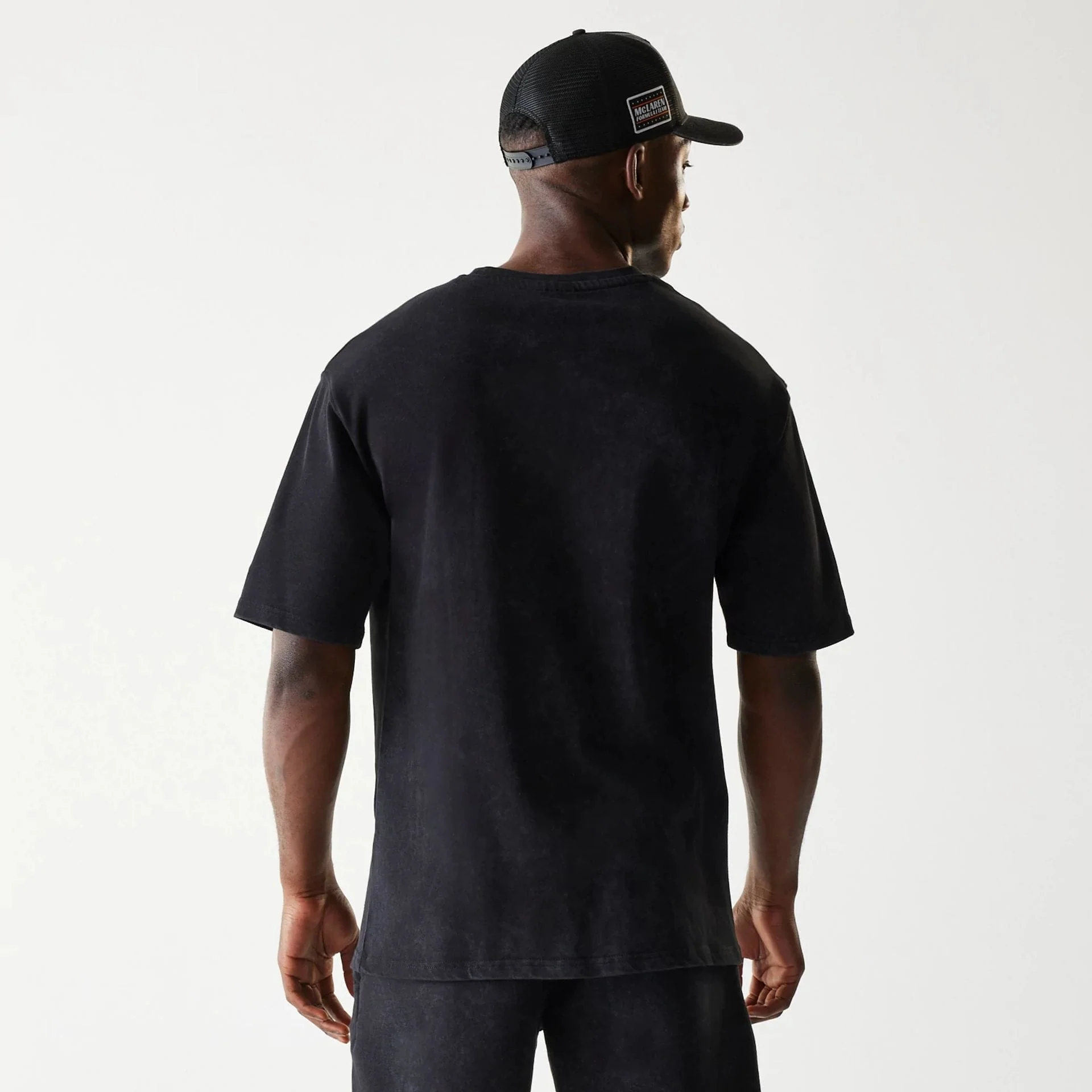 McLaren Racing Wordmark Black Oversized T-Shirt - Image 2