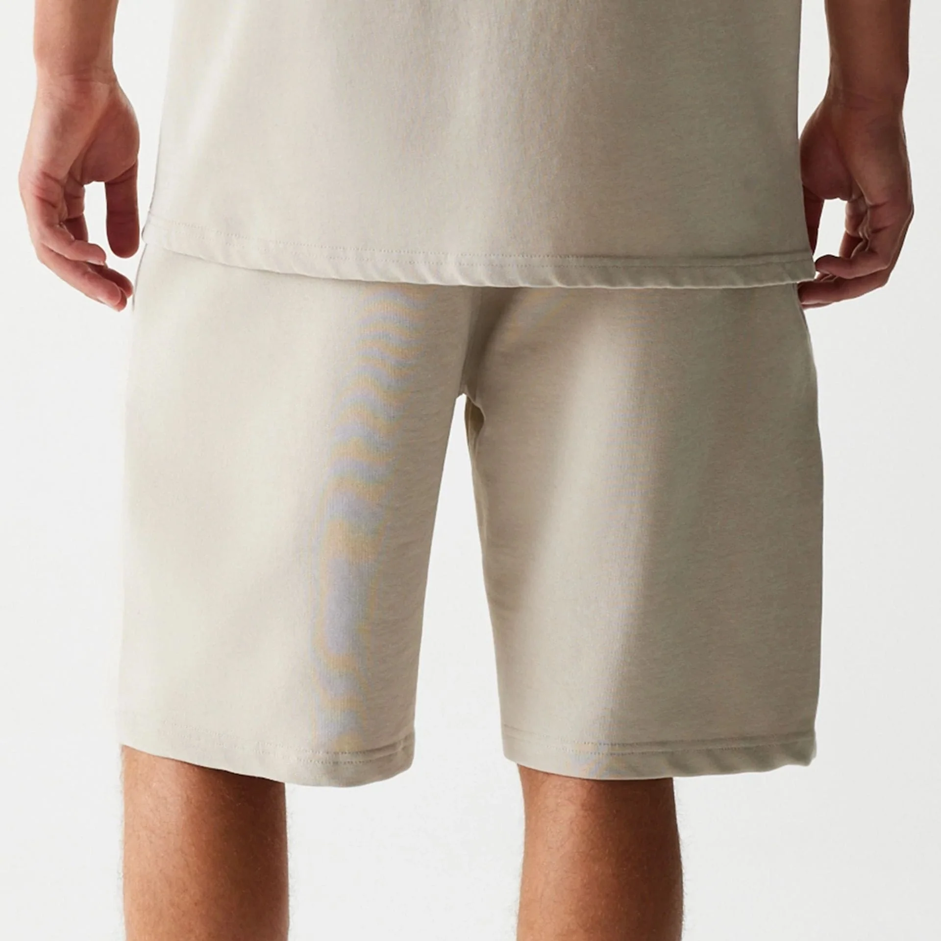 McLaren Racing Wordmark Light Beige Oversized Shorts - Image 6