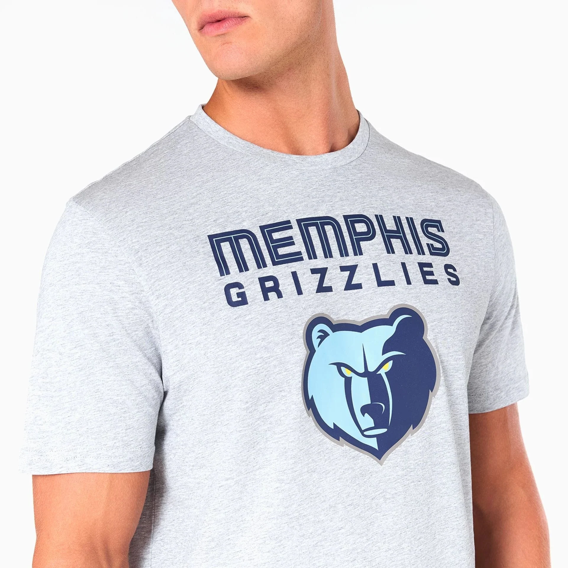 Memphis Grizzlies NBA Grey T-Shirt - Image 2