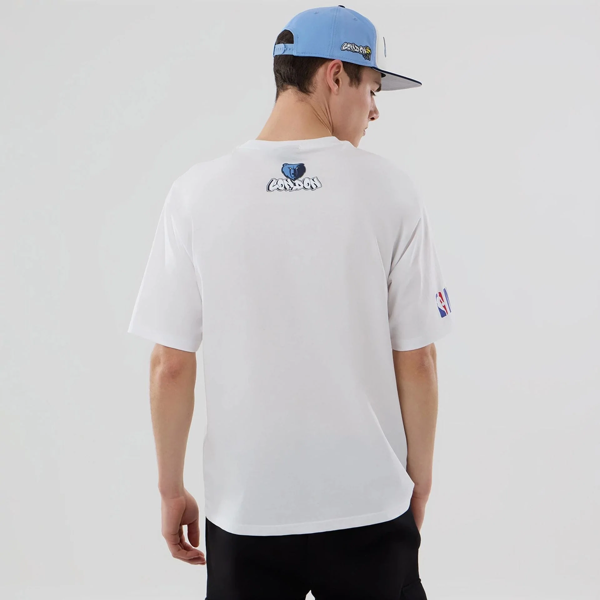 Memphis Grizzlies NBA London Game 2026 White Oversized T-Shirt - Image 2