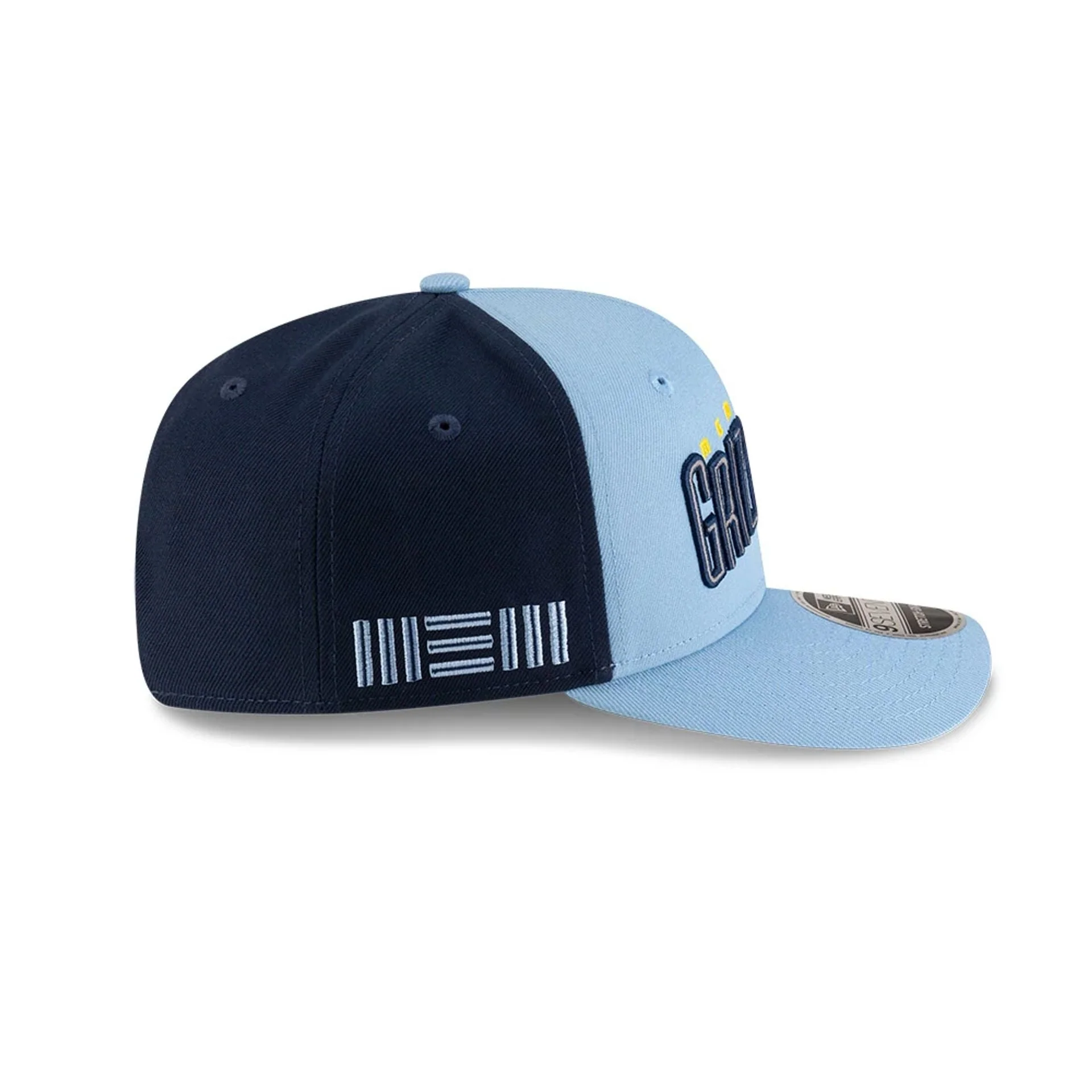 Memphis Grizzlies NBA Statement Pastel Blue 9SEVENTY Stretch Snap Adjustable Cap - Image 5