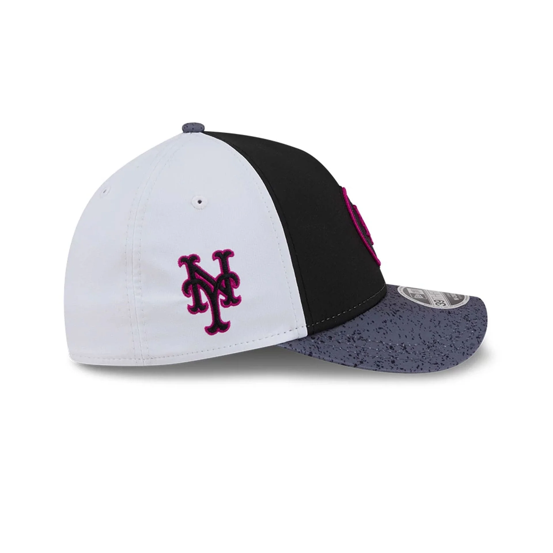 Mets MLB City Connect Black 39THIRTY M-Crown A-Frame Stretch Fit Cap - Image 5