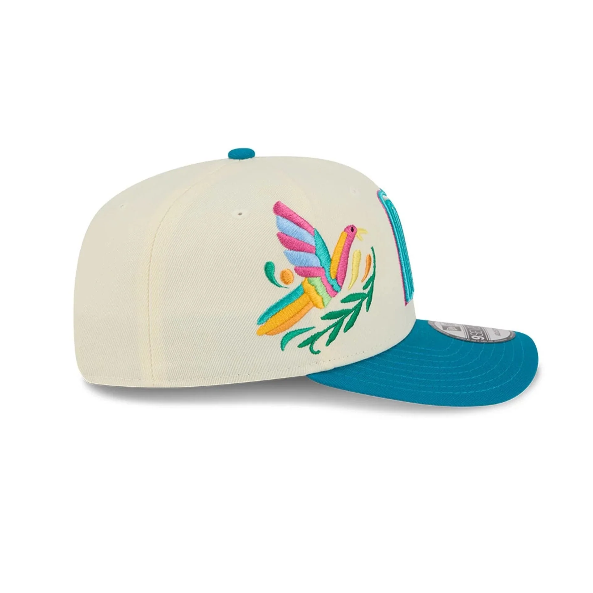 Mexico WBC Latin Embroidery White 9SEVENTY Stretch Snap Adjustable Cap - Image 7