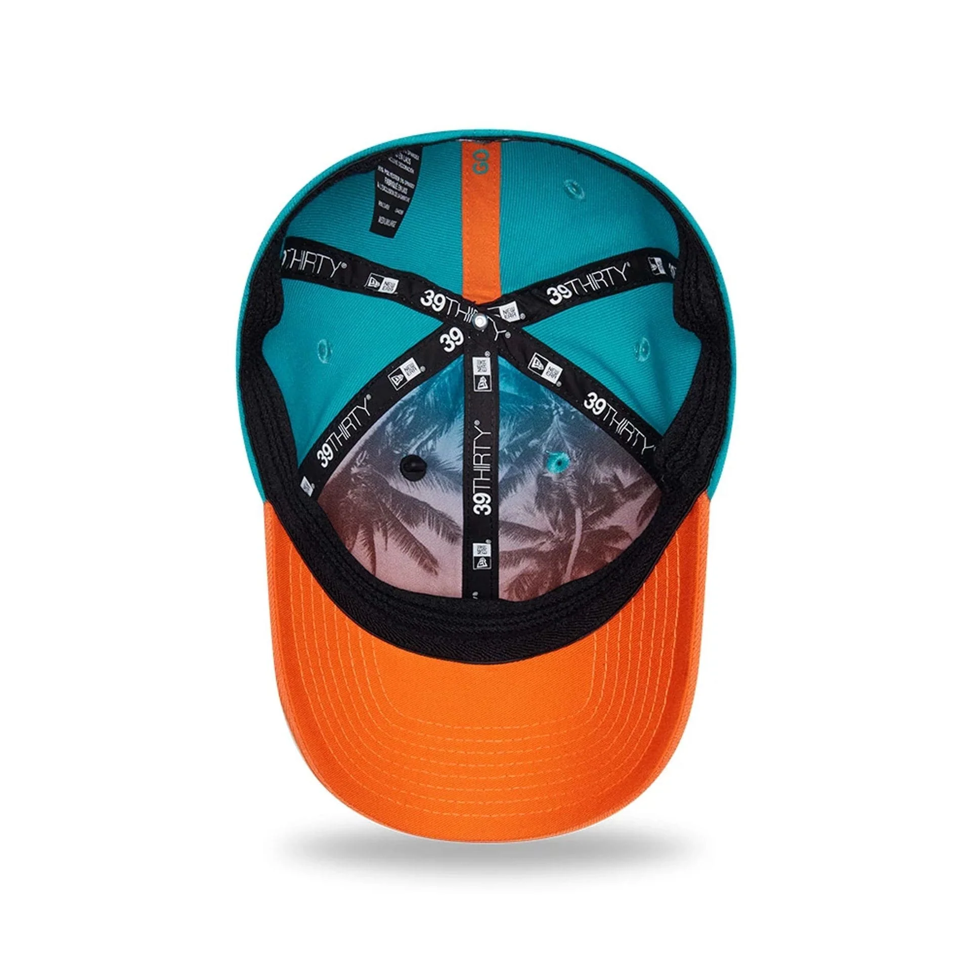 Miami Dolphins NFL Draft 2026 Turquoise 39THIRTY M-Crown Stretch Fit Cap - Image 2