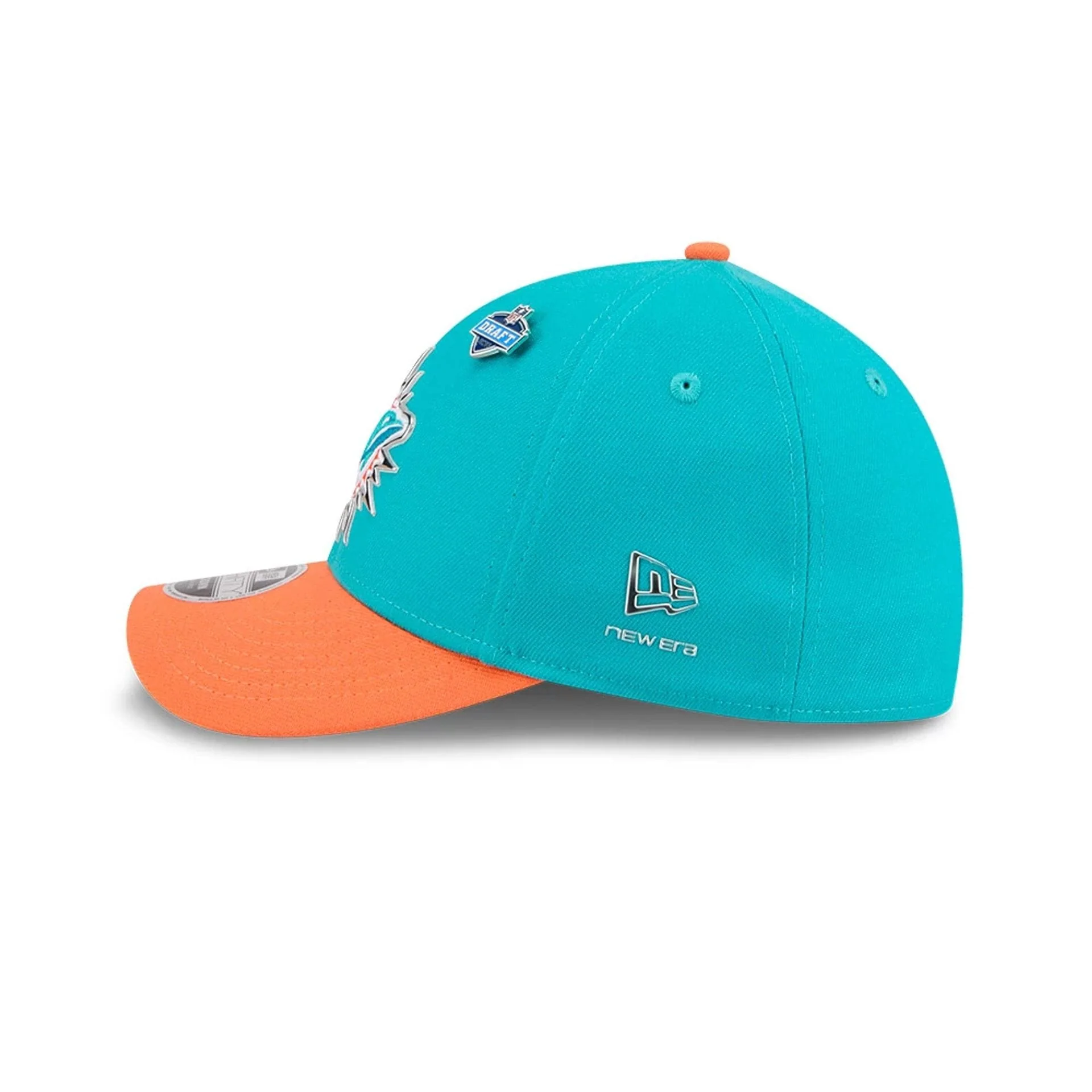 Miami Dolphins NFL Draft 2026 Turquoise 39THIRTY M-Crown Stretch Fit Cap - Image 6