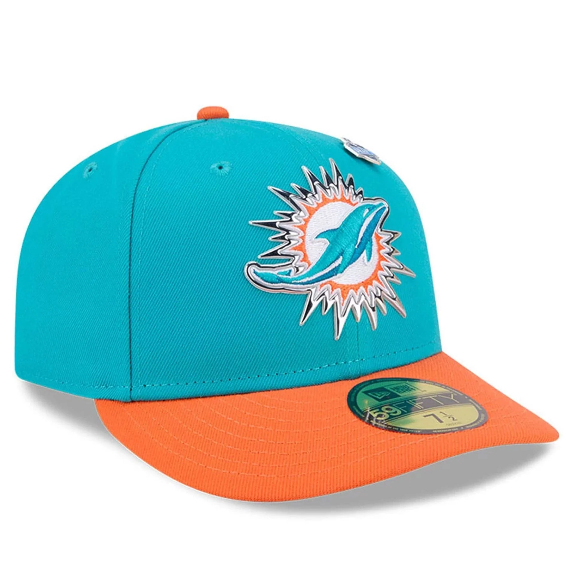 Miami Dolphins NFL Draft 2026 Turquoise 59FIFTY Fitted Cap - Image 4