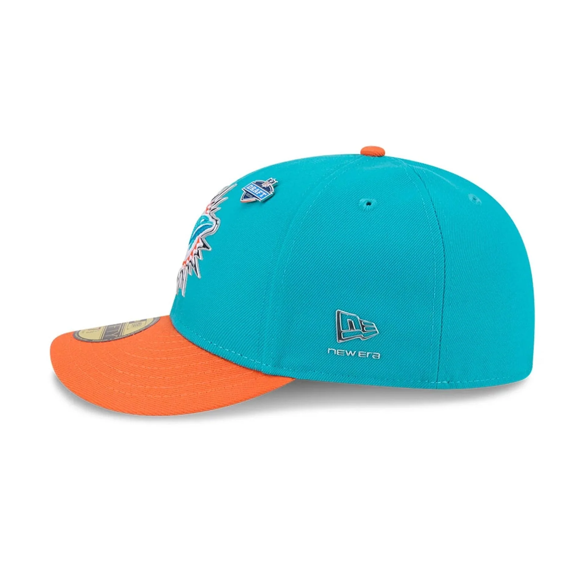 Miami Dolphins NFL Draft 2026 Turquoise 59FIFTY Fitted Cap - Image 6