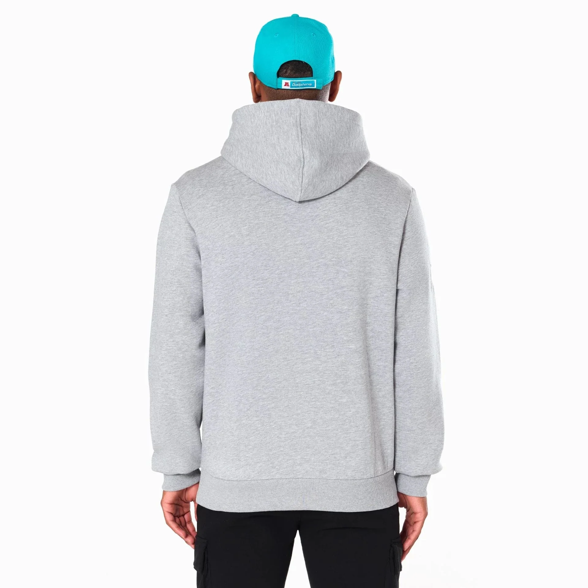 Miami Dolphins NFL Grey Pullover Hoodie - Image 7