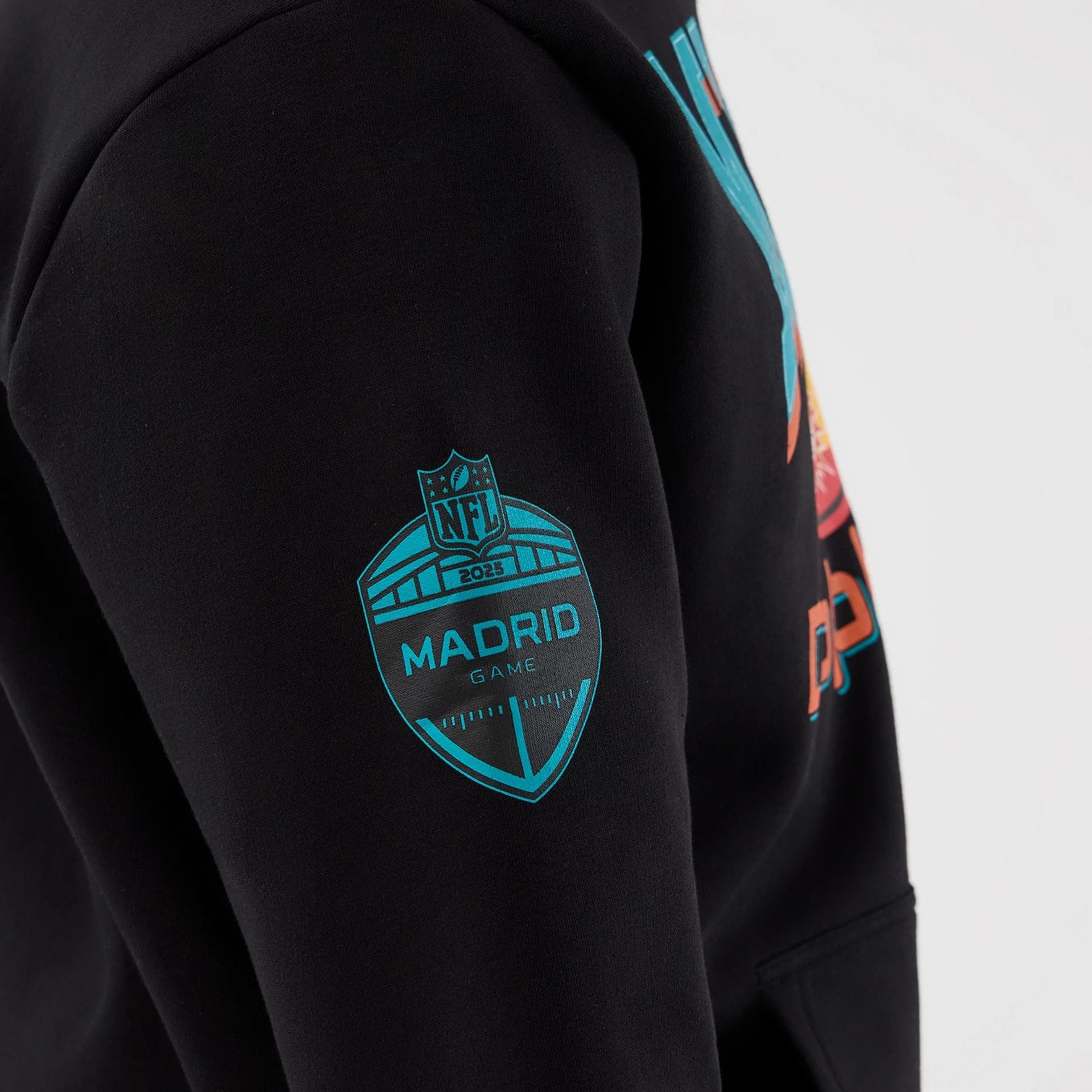 Miami Dolphins NFL International Series Games Black Pullover Hoodie - Image 4