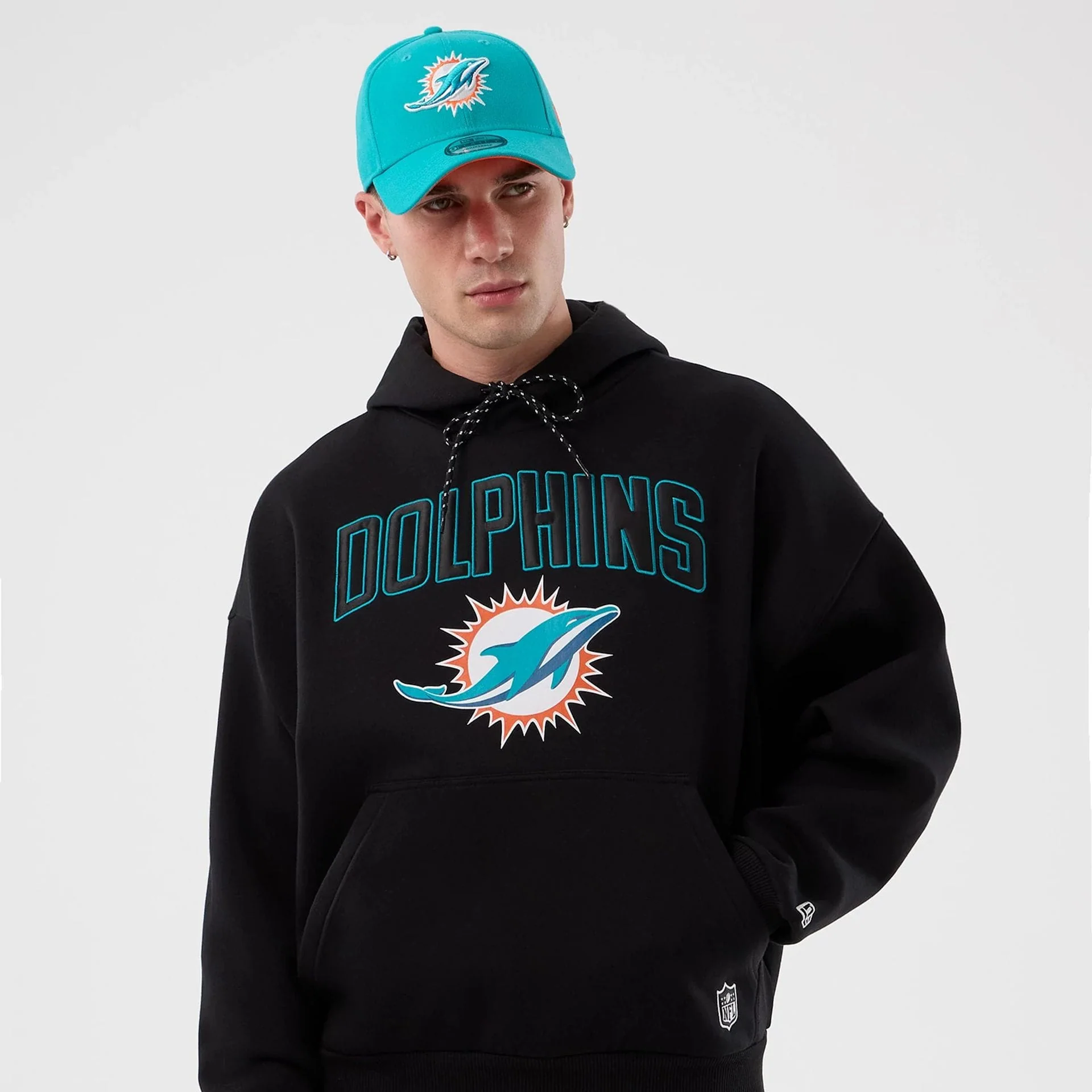 Miami Dolphins NFL International Series Games Black Pullover Hoodie - Image 4