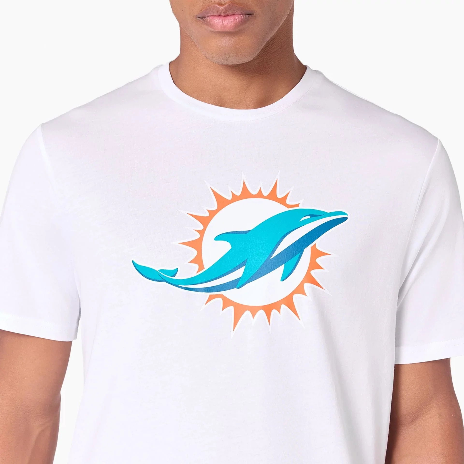 Miami Dolphins NFL White T-Shirt - Image 2