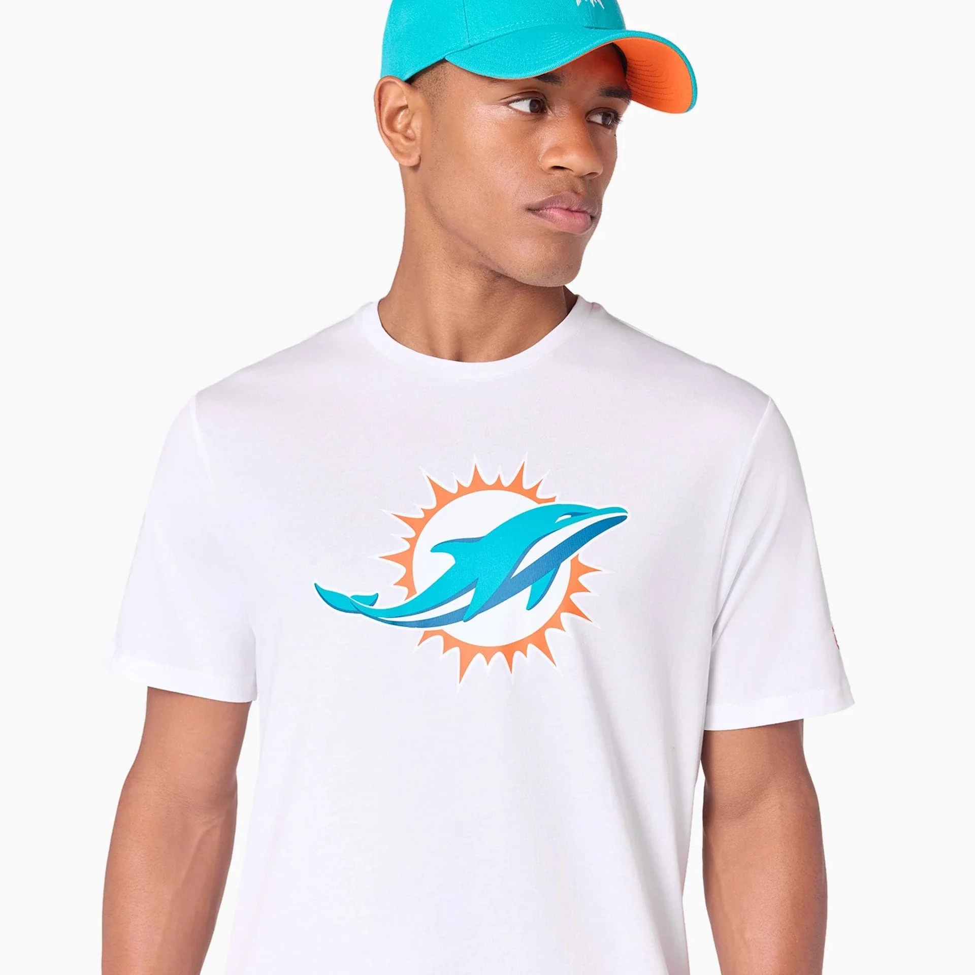 Miami Dolphins NFL White T-Shirt - Image 3