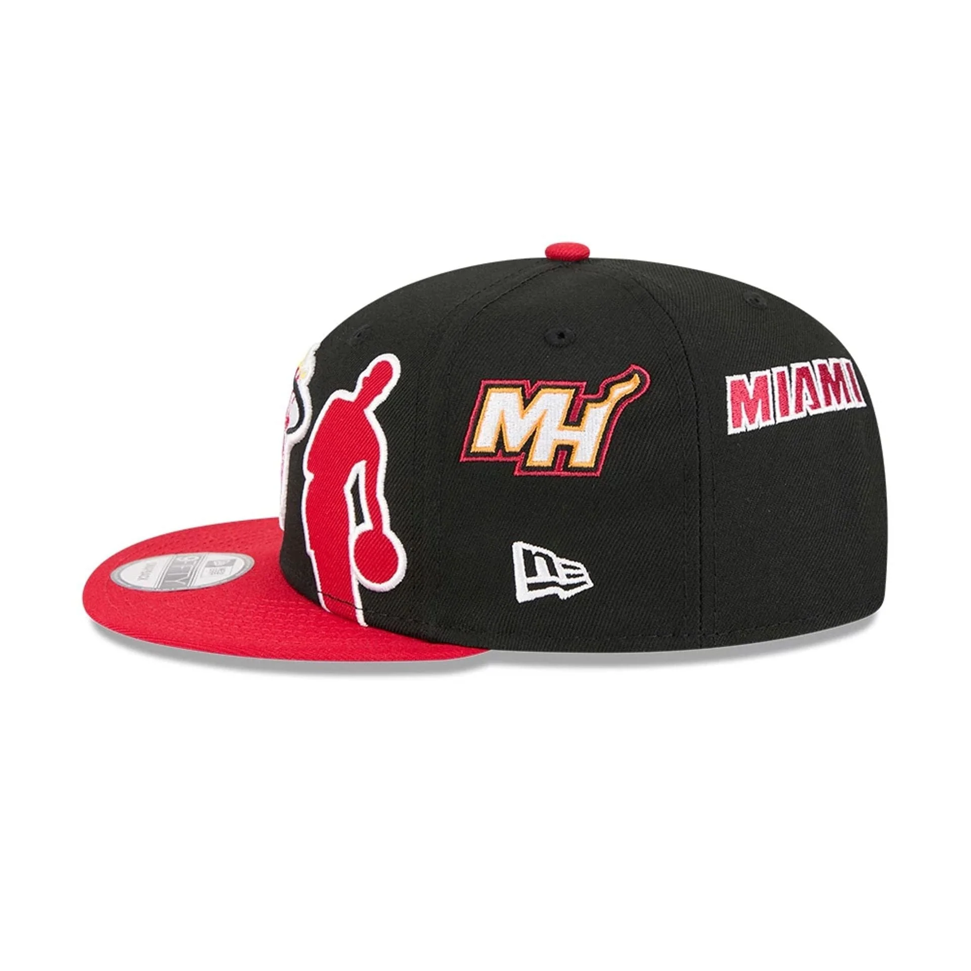 Miami Heat NBA Hardwood Classic ASG Black 9FIFTY Snapback Adjustable Cap - Image 6