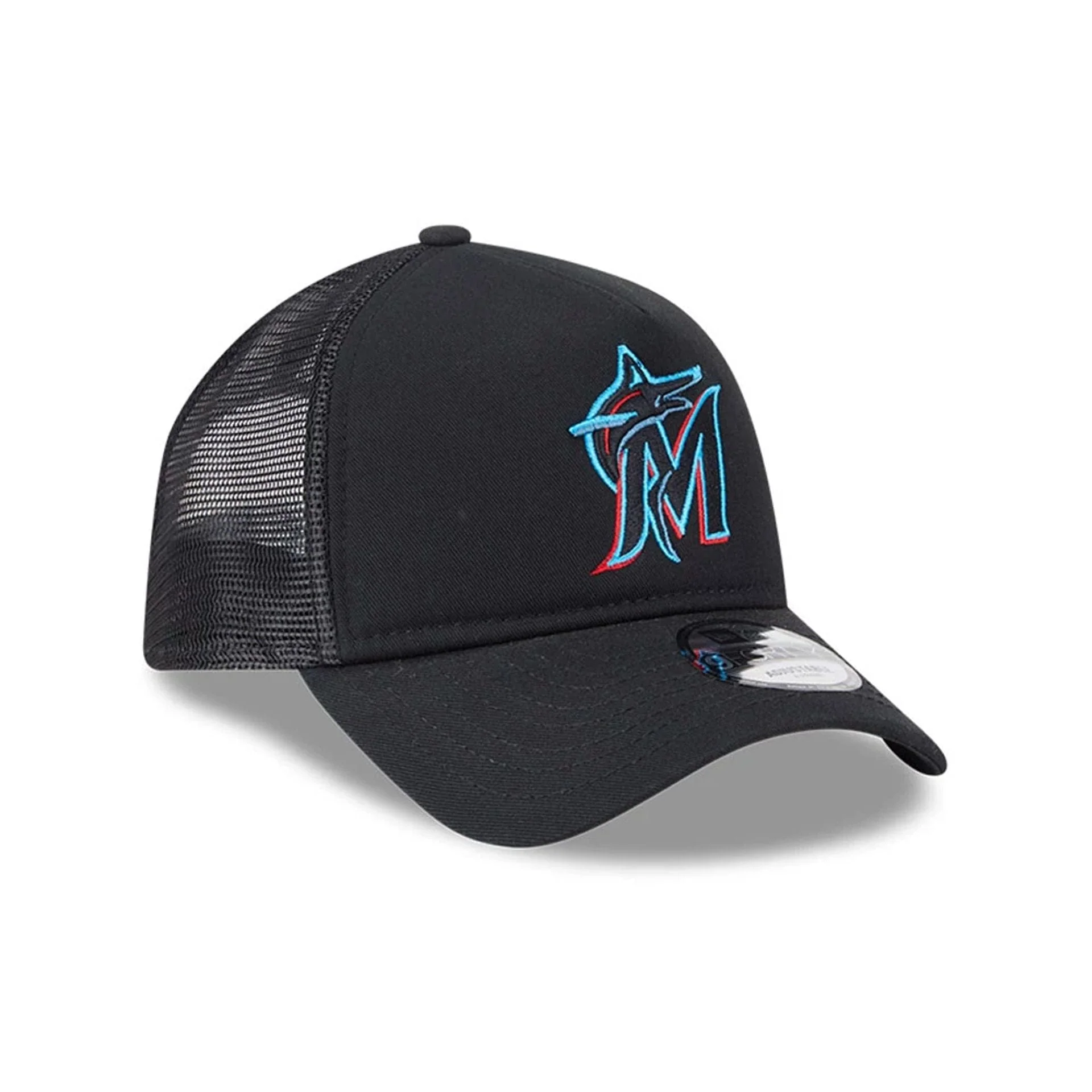 Miami Marlins MLB Evergreen Black 9FORTY A-Frame Adjustable Cap - Image 3