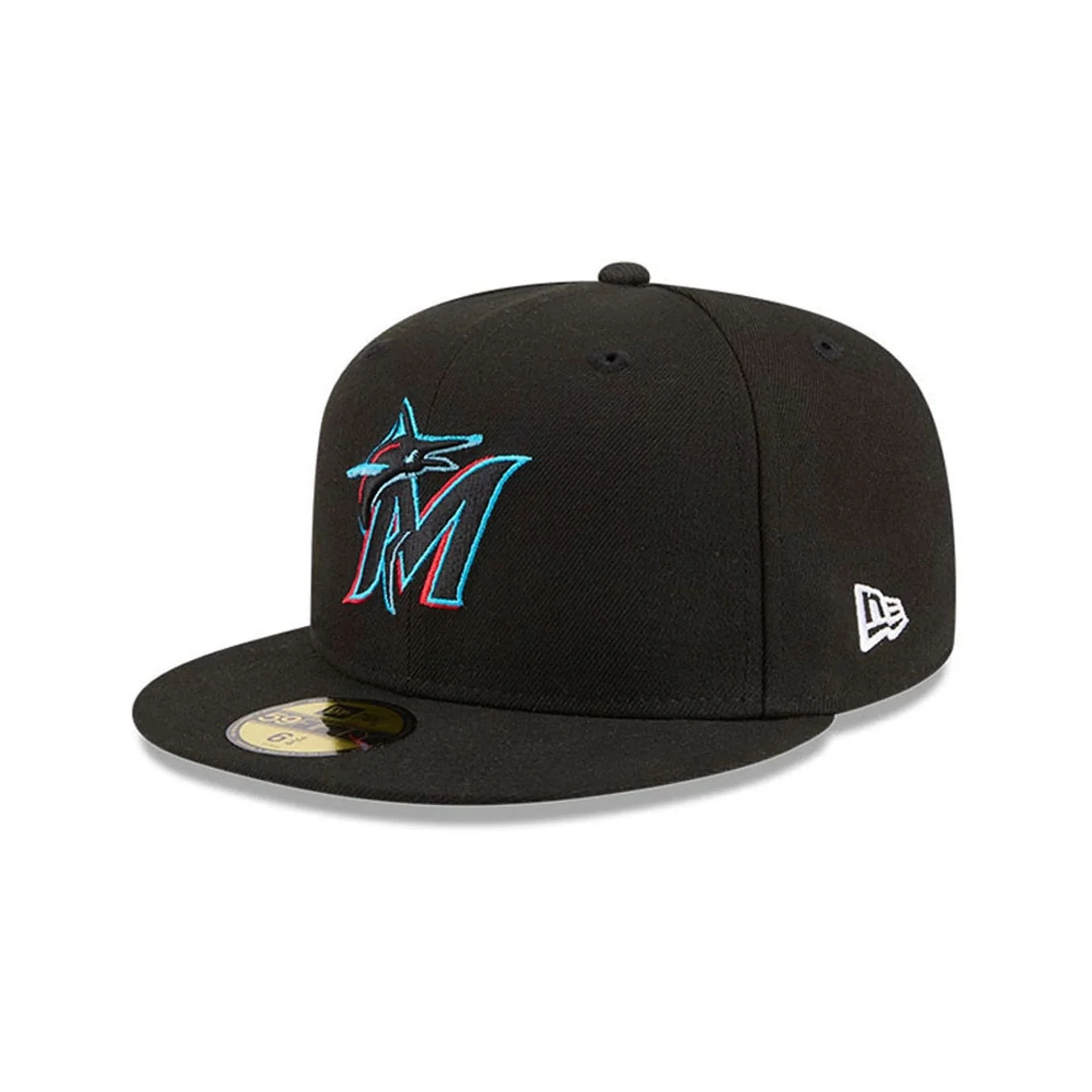 Miami Marlins MLB Hidden Hit Black 59FIFTY Fitted Cap - Image 4