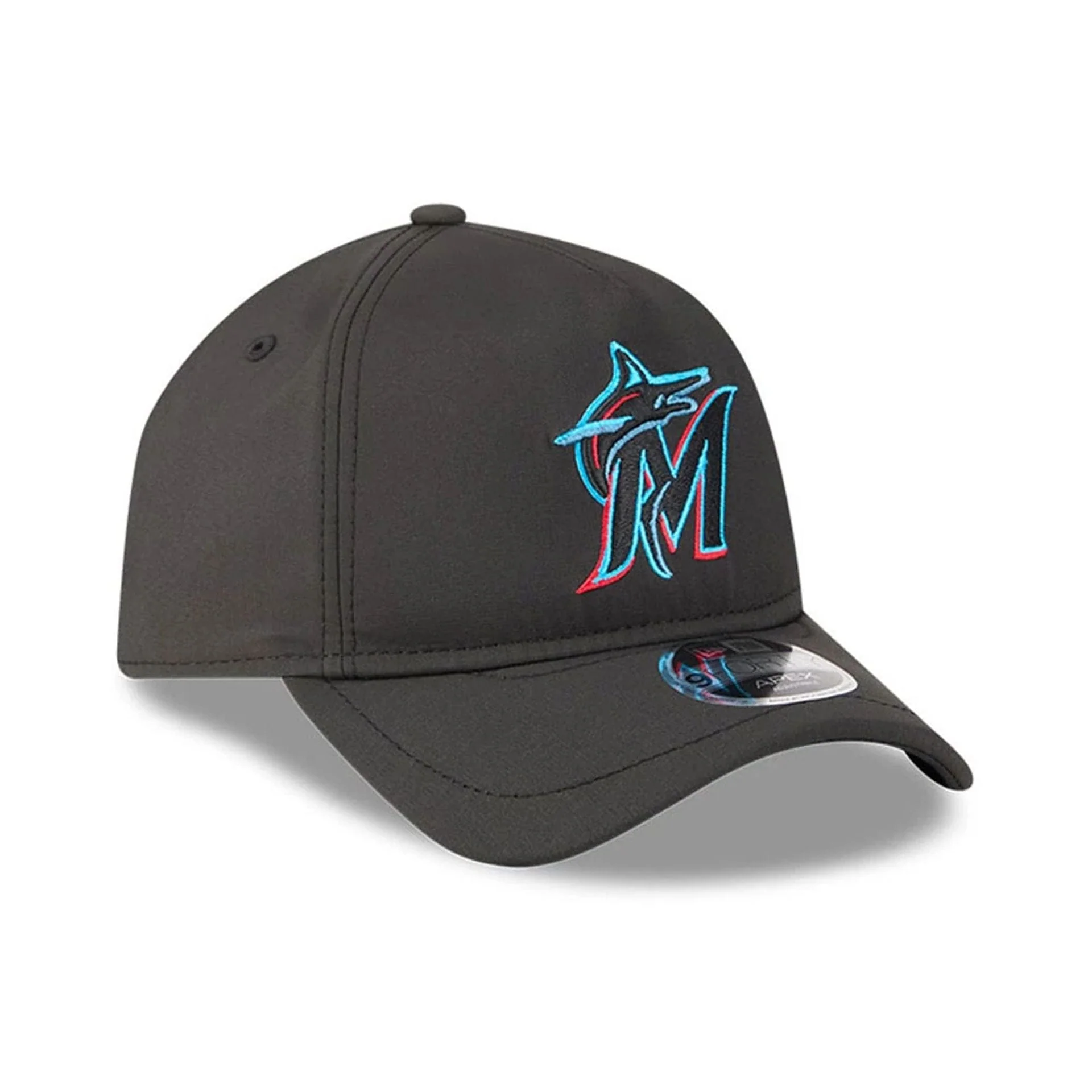 Miami Marlins MLB Quickstrike Black 9FORTY Apex Adjustable Cap - Image 3