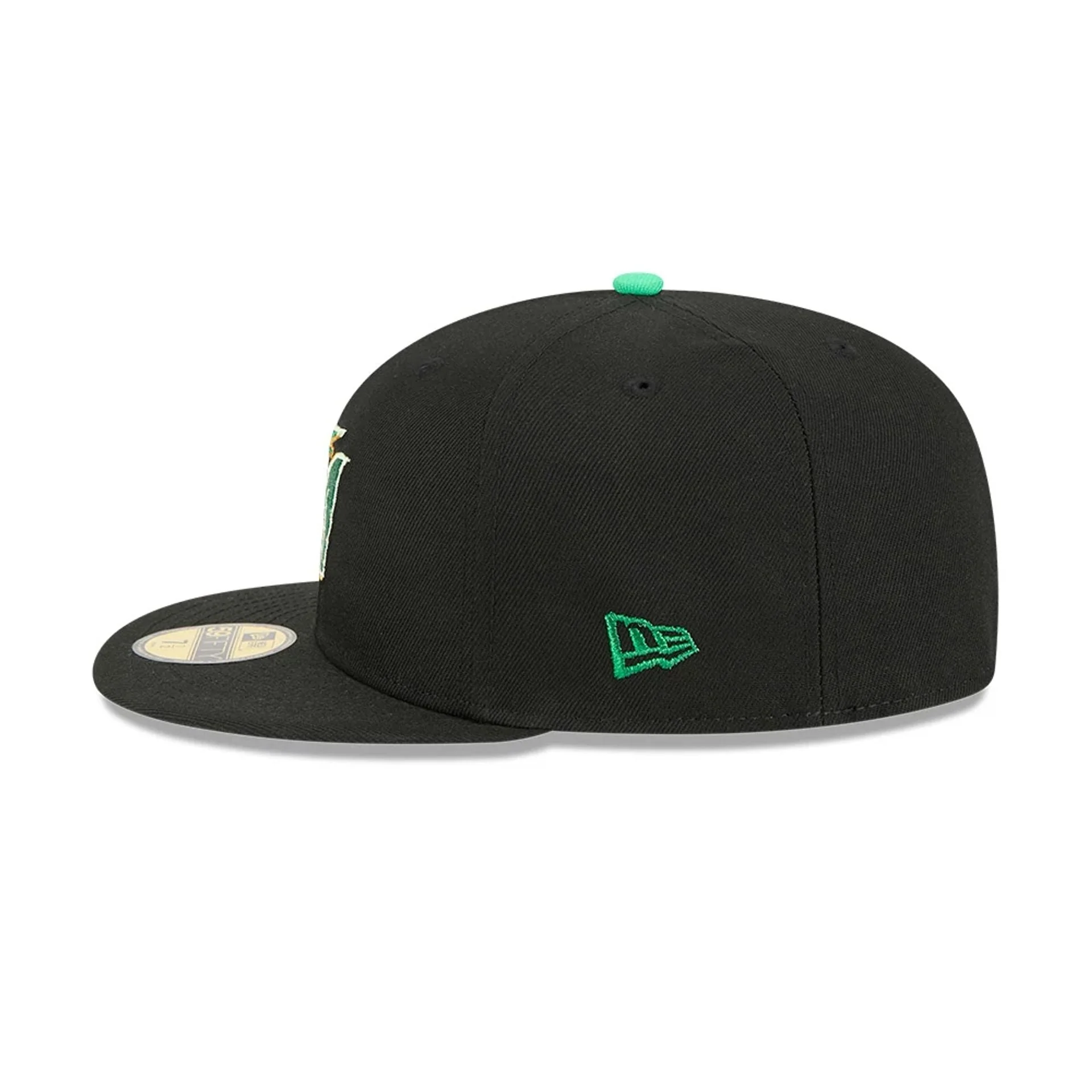 Miami Marlins MLB Saint Patrick's Day Black 59FIFTY Fitted Cap - Image 5