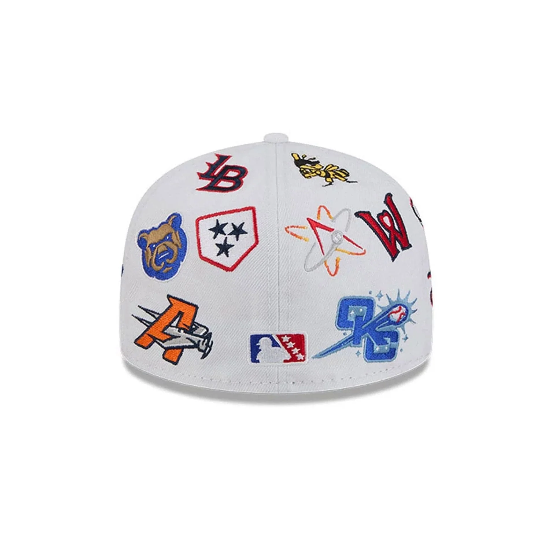 MiLB All Over White 59FIFTY Fitted Cap - Image 6