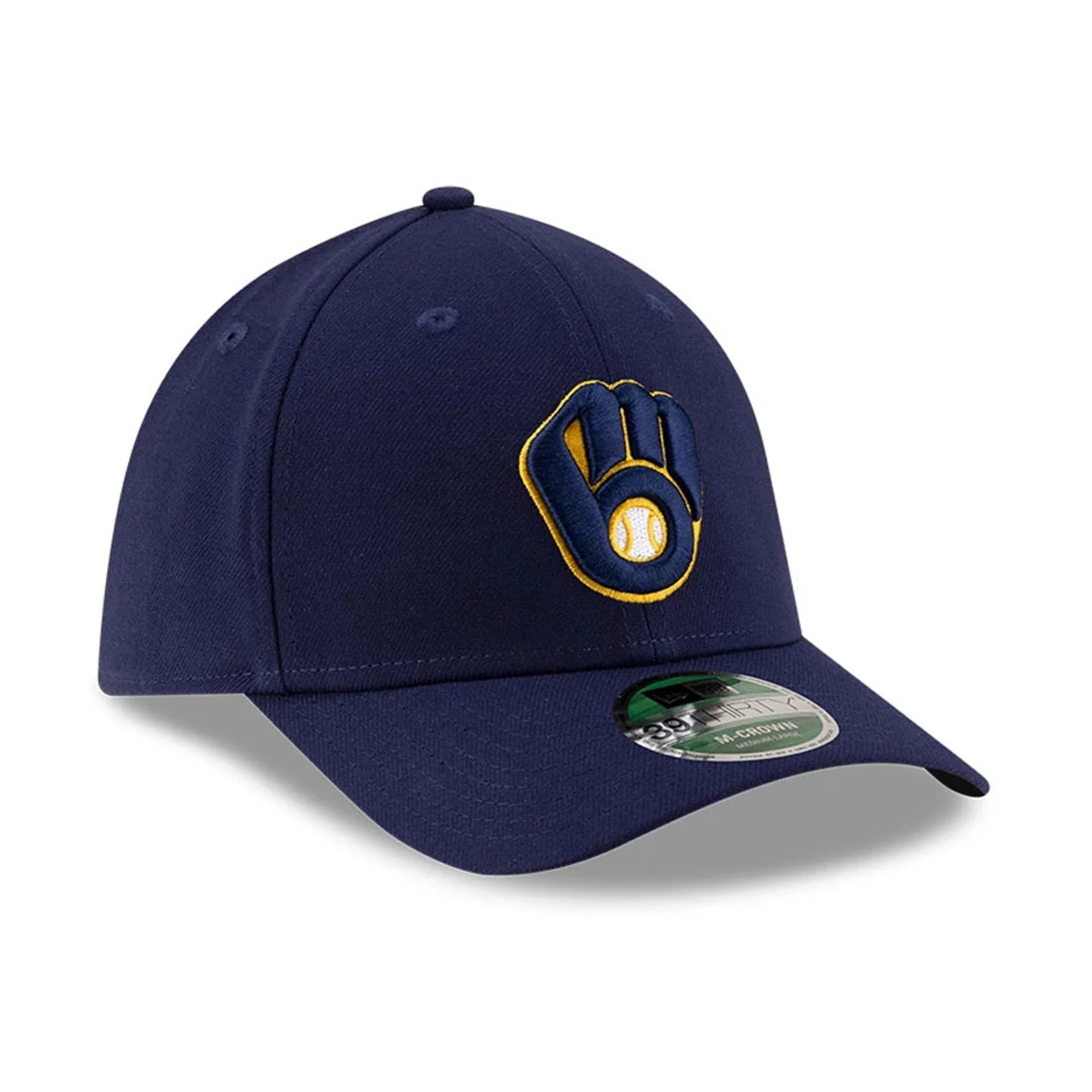 Milwaukee Brewers MLB Player Replica Navy 39THIRTY M-Crown Stretch Fit Cap - Image 4