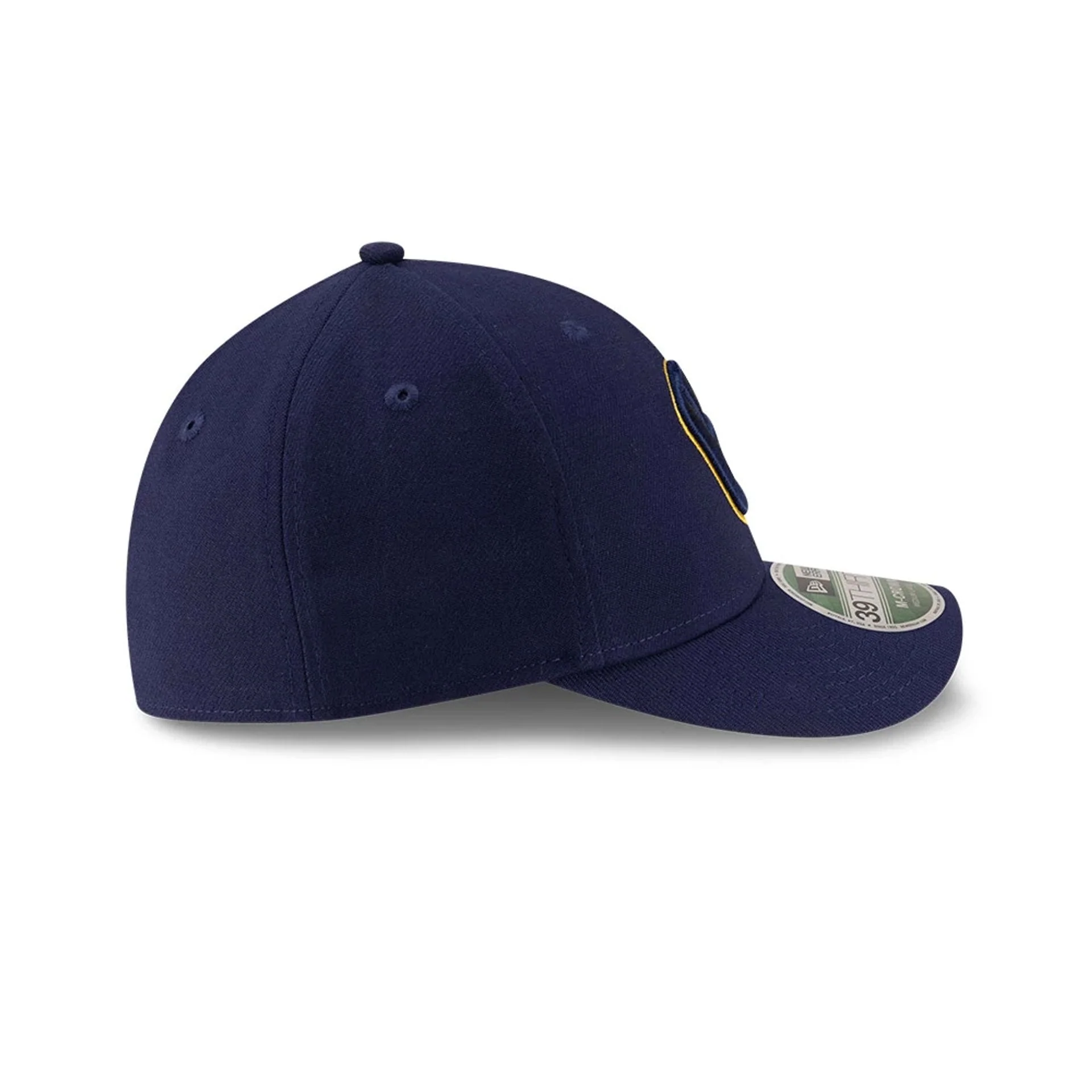 Milwaukee Brewers MLB Player Replica Navy 39THIRTY M-Crown Stretch Fit Cap - Image 7