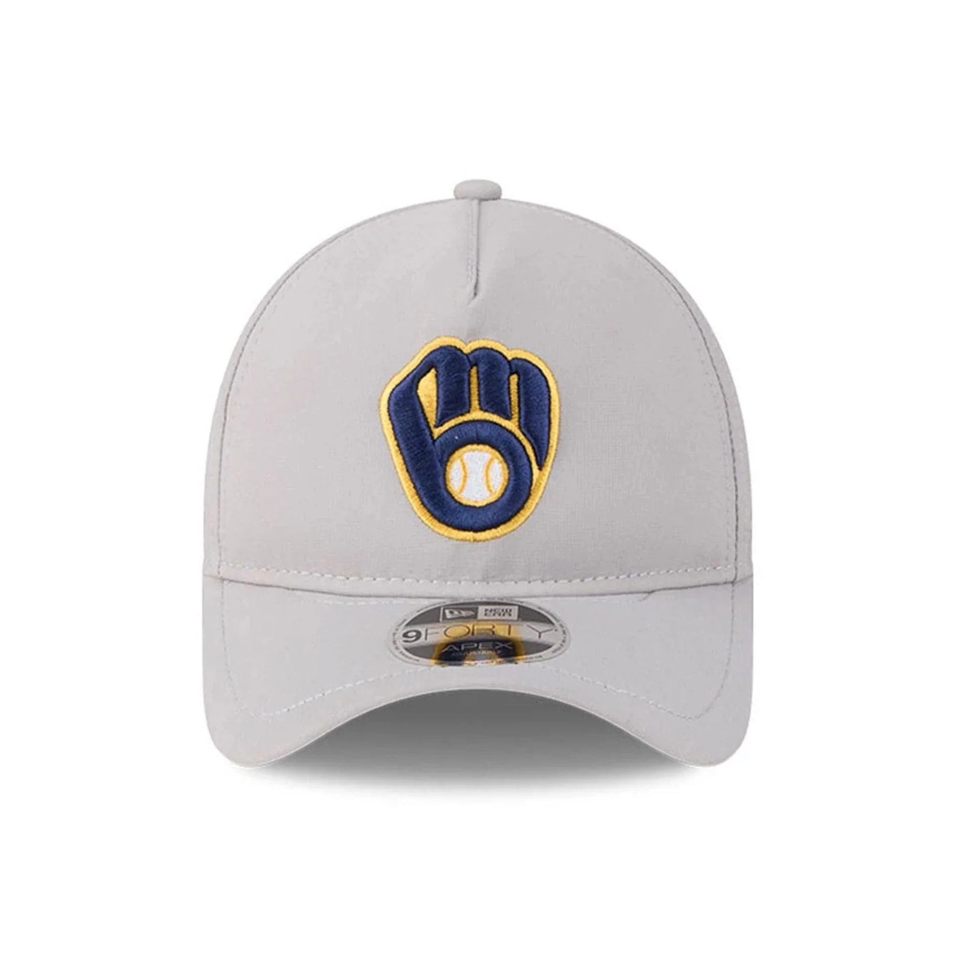 Milwaukee Brewers MLB Quickstrike Grey 9FORTY Apex Adjustable Cap - Image 3