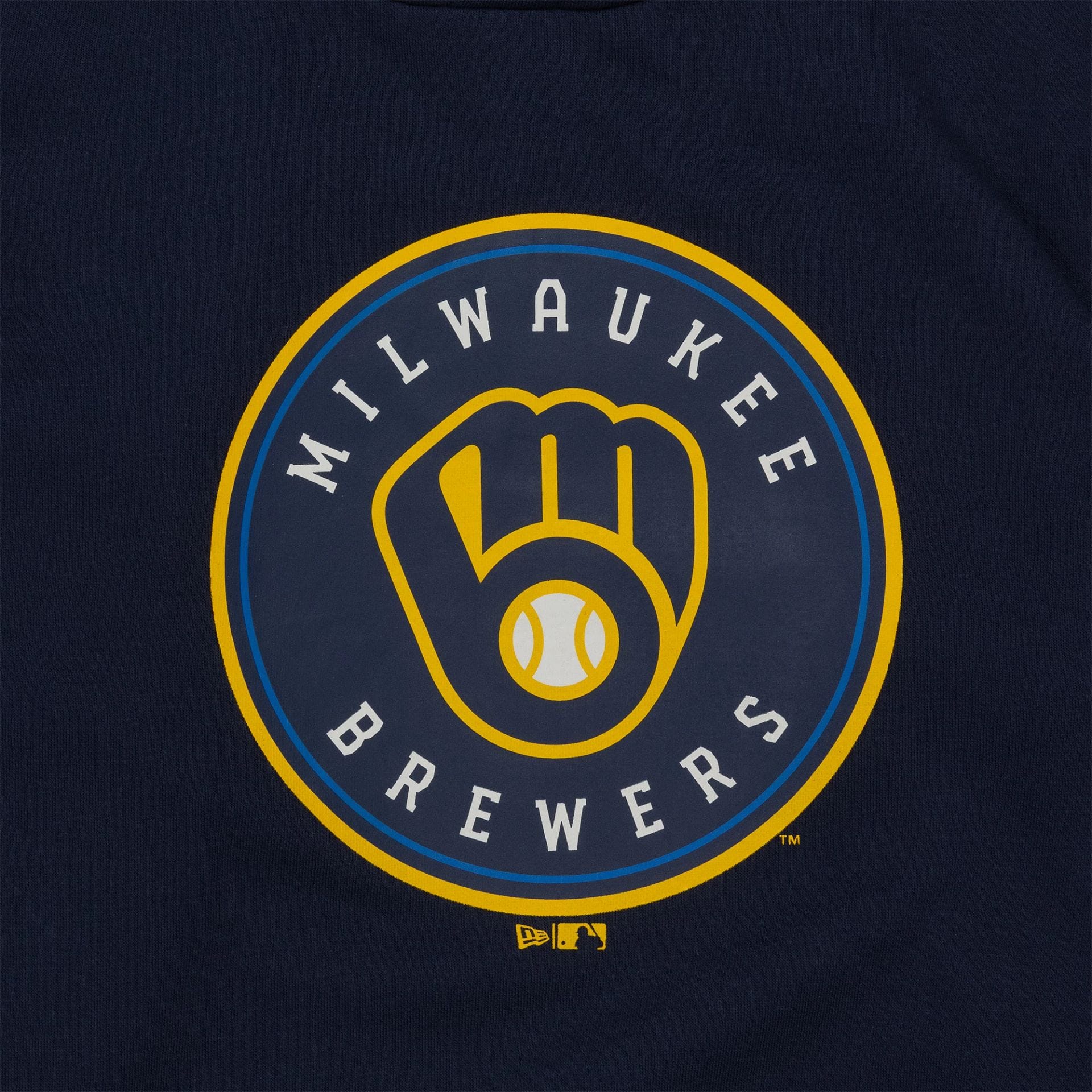 Milwaukee Brewers MLB Regular Dark Blue Pullover Hoodie - Image 3