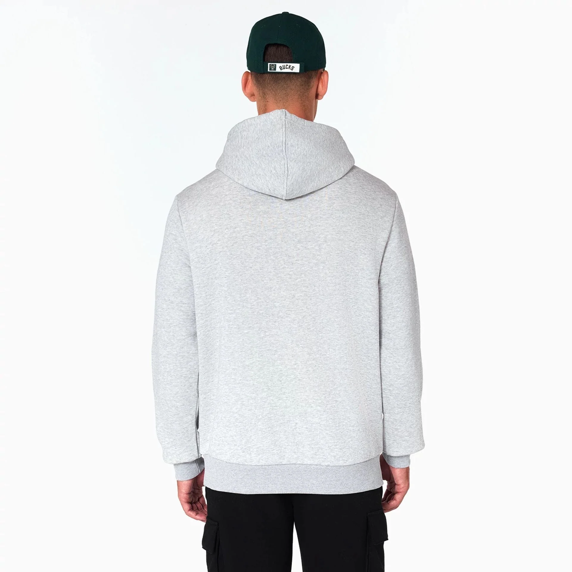 Milwaukee Bucks NBA Grey Pullover Hoodie - Image 7