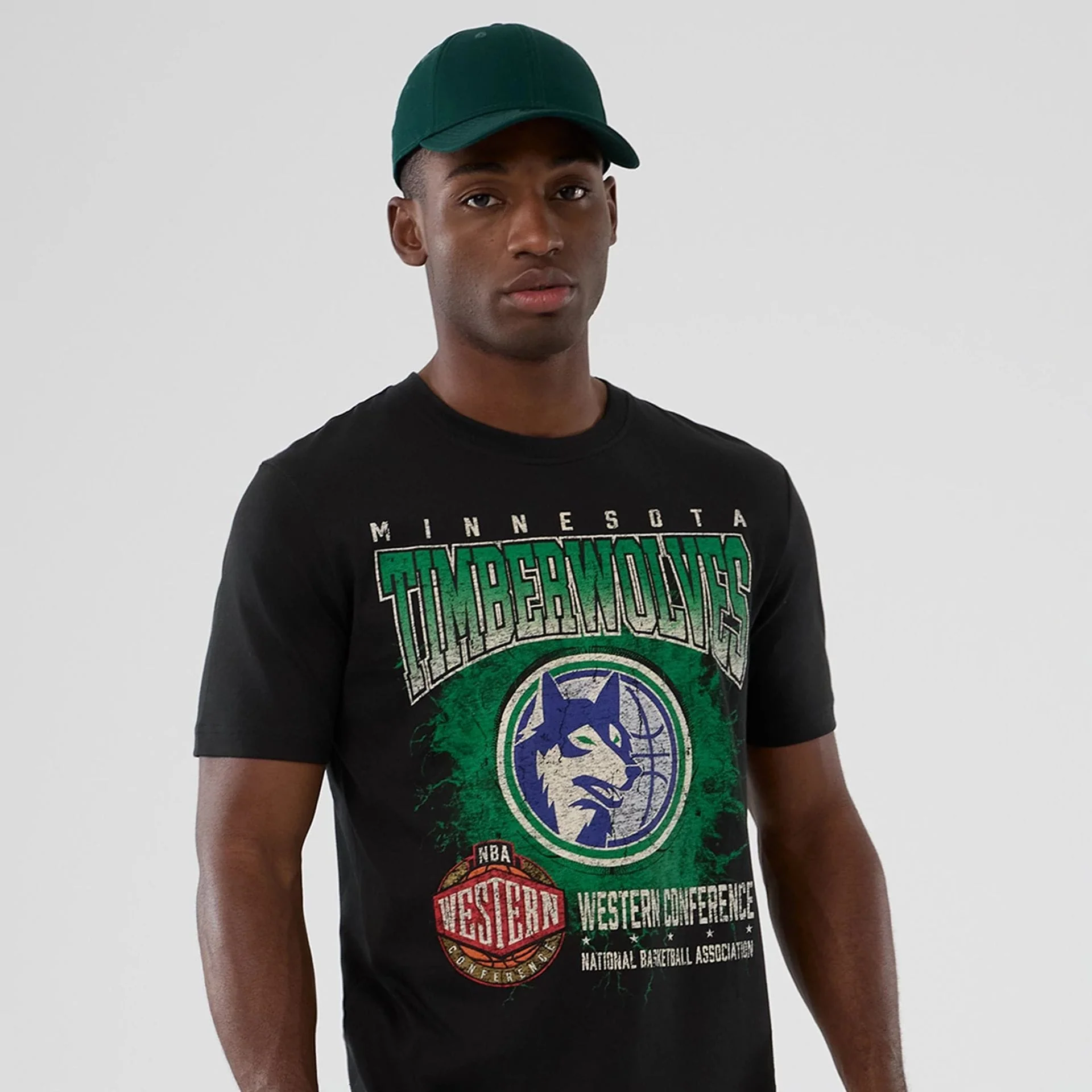 Minnesota Timberwolves NBA Hardwood Classic Black T-Shirt - Image 7
