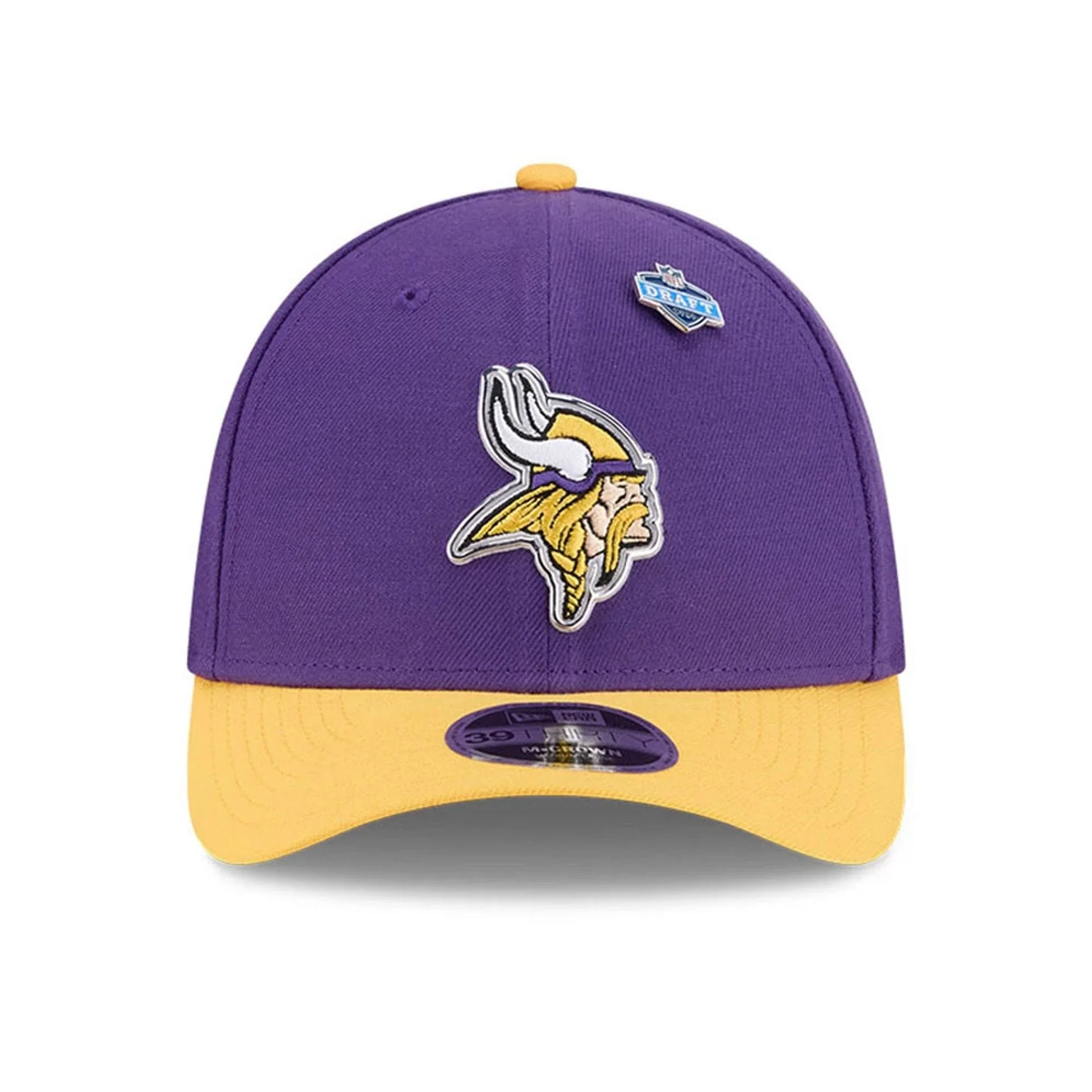 Minnesota Vikings NFL Draft 2026 Purple 39THIRTY M-Crown Stretch Fit Cap - Image 2