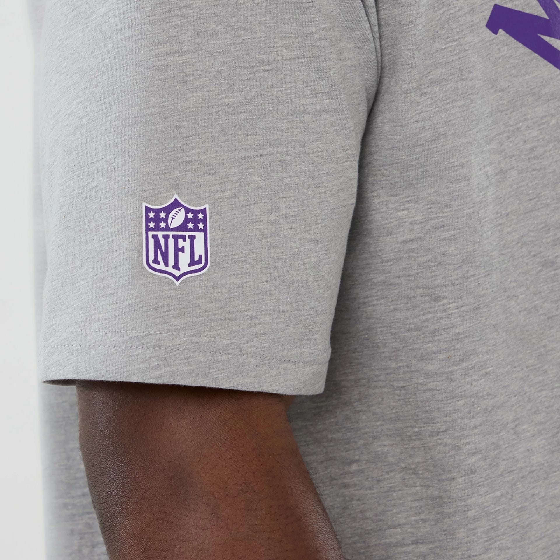 Minnesota Vikings NFL International Series Games 2025 Grey Oversized T-Shirt - Image 5
