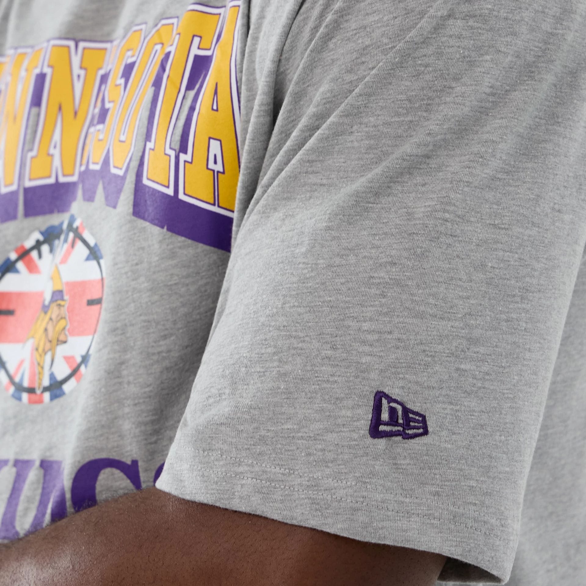 Minnesota Vikings NFL International Series Games 2025 Grey Oversized T-Shirt - Image 6