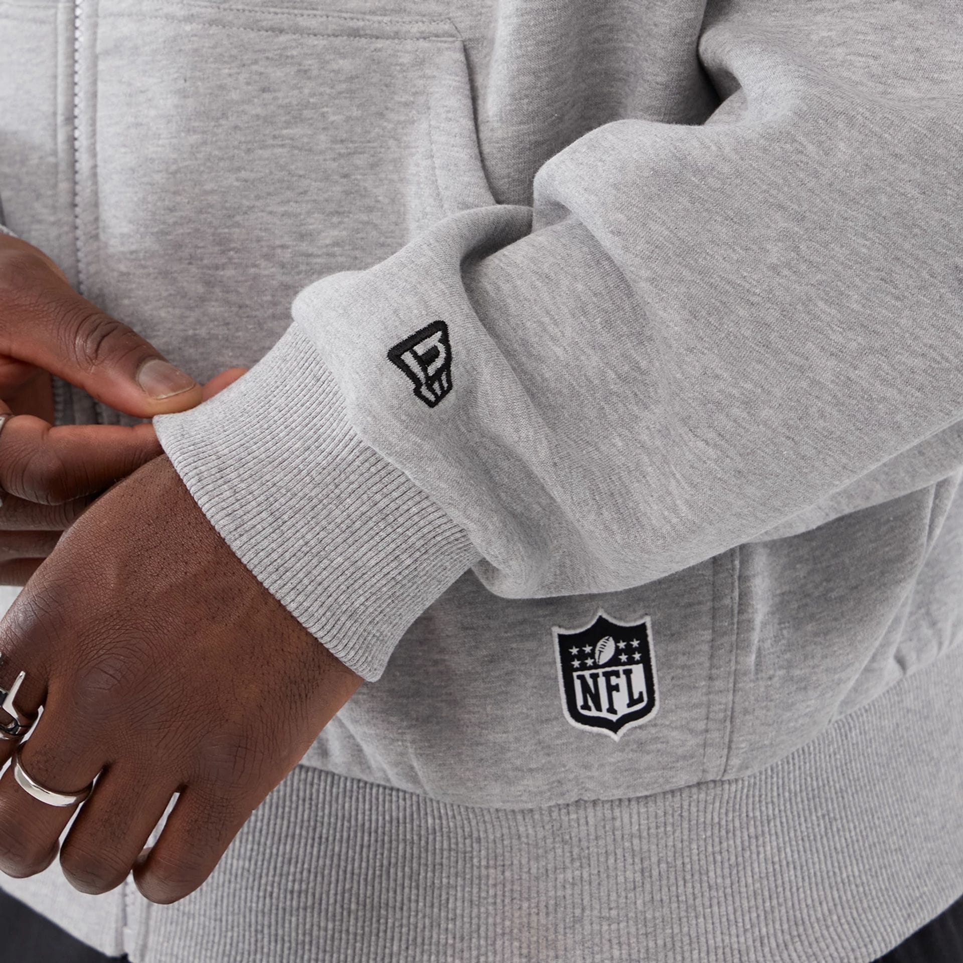 Minnesota Vikings NFL International Series Games 2025 Grey Premium Pullover Hoodie - Image 5
