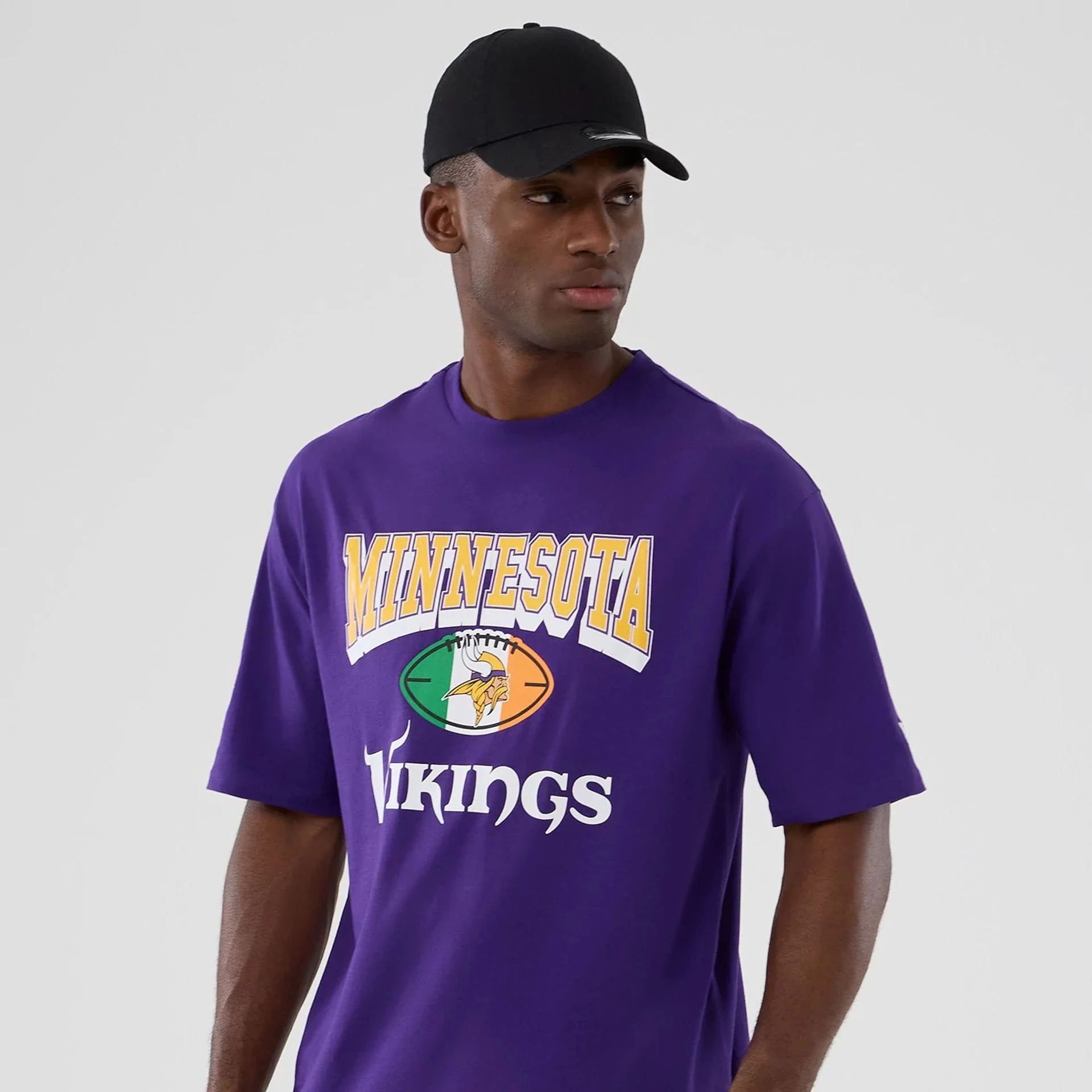 Minnesota Vikings NFL International Series Games 2025 Purple Oversized T-Shirt - Image 3