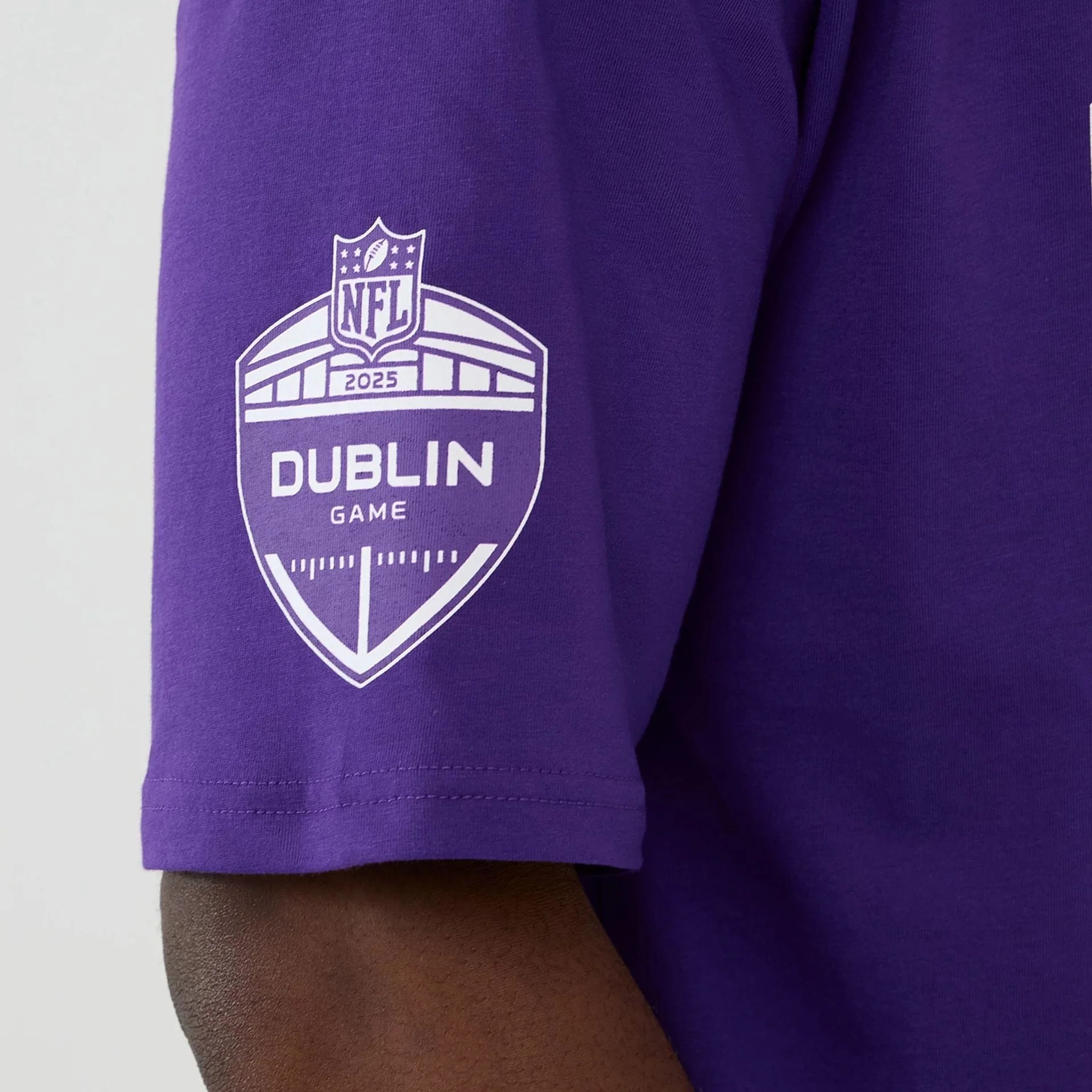 Minnesota Vikings NFL International Series Games 2025 Purple Oversized T-Shirt - Image 4