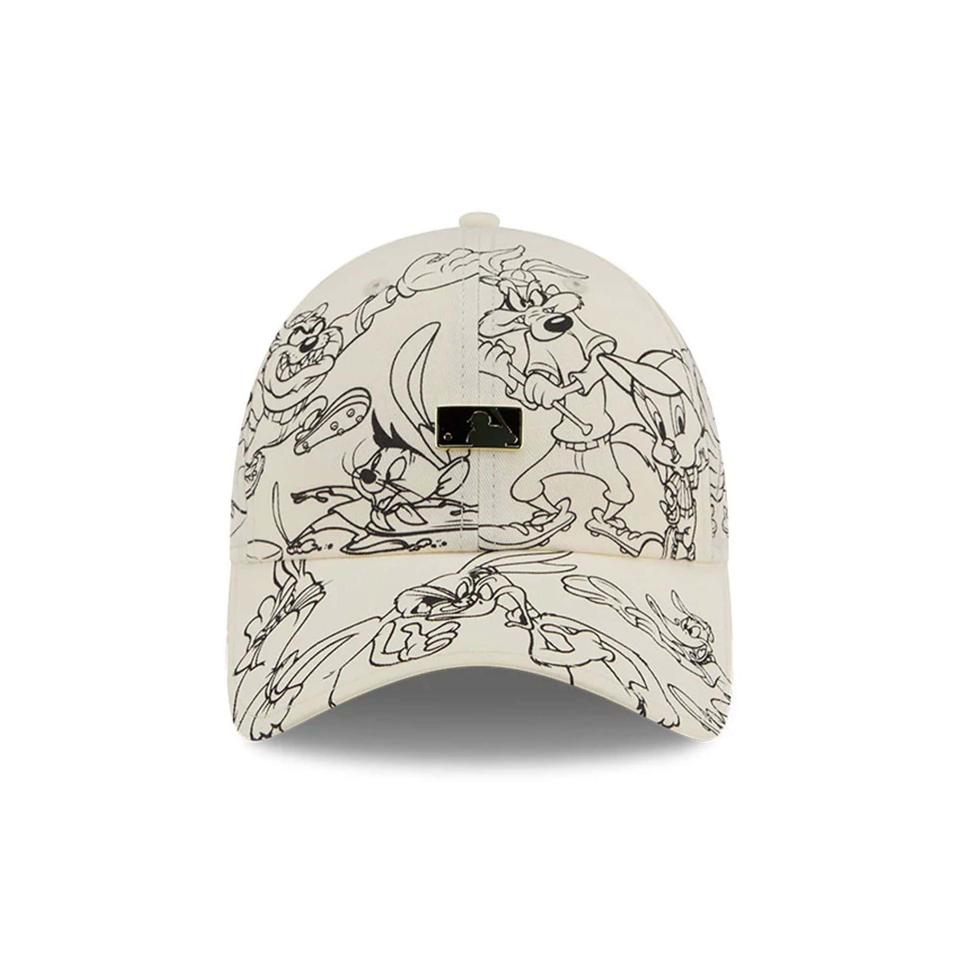 MLB Logo MLB X Looney Tunes White Casual Classic Adjustable Cap - Image 2