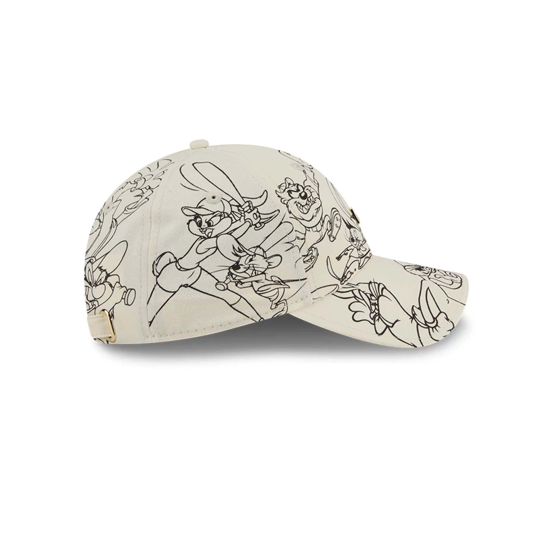 MLB Logo MLB X Looney Tunes White Casual Classic Adjustable Cap - Image 6