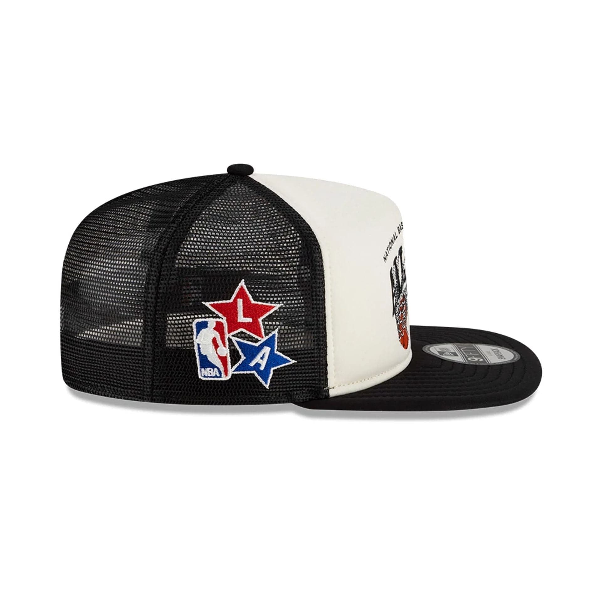 NBA All Star Game NBA X Alpha White 9FIFTY A-Frame Trucker Adjustable Cap - Image 4