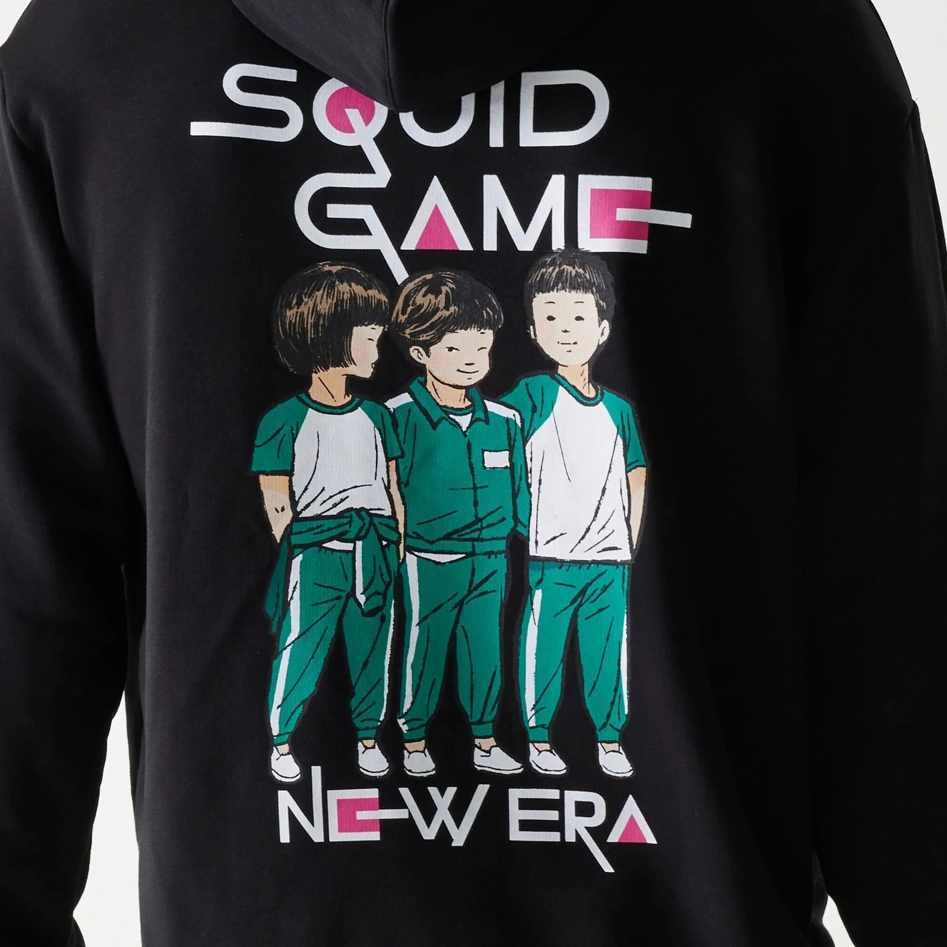 Netflix Squid Game Black Oversized Pullover Hoodie - Image 4