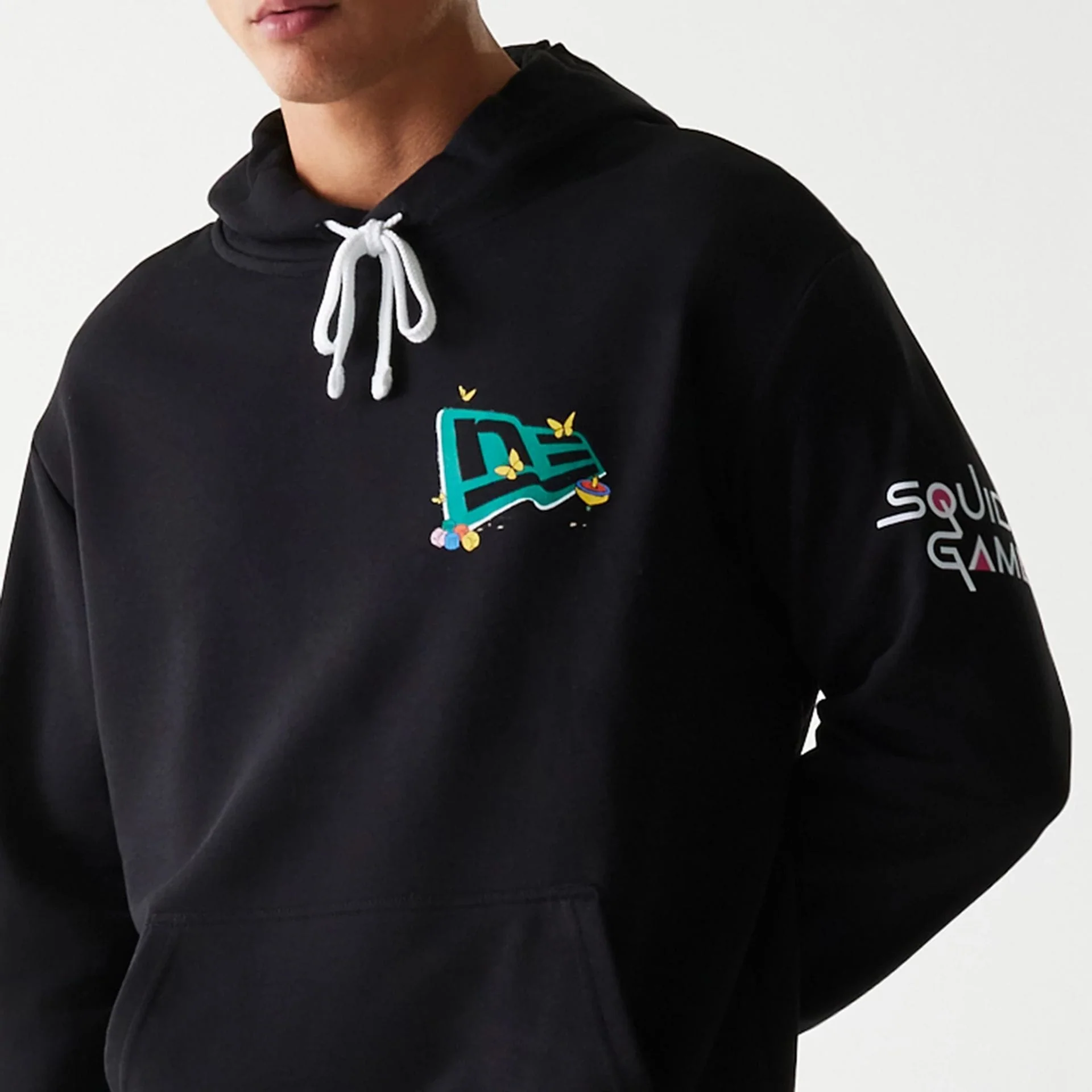 Netflix Squid Game Black Oversized Pullover Hoodie - Image 5