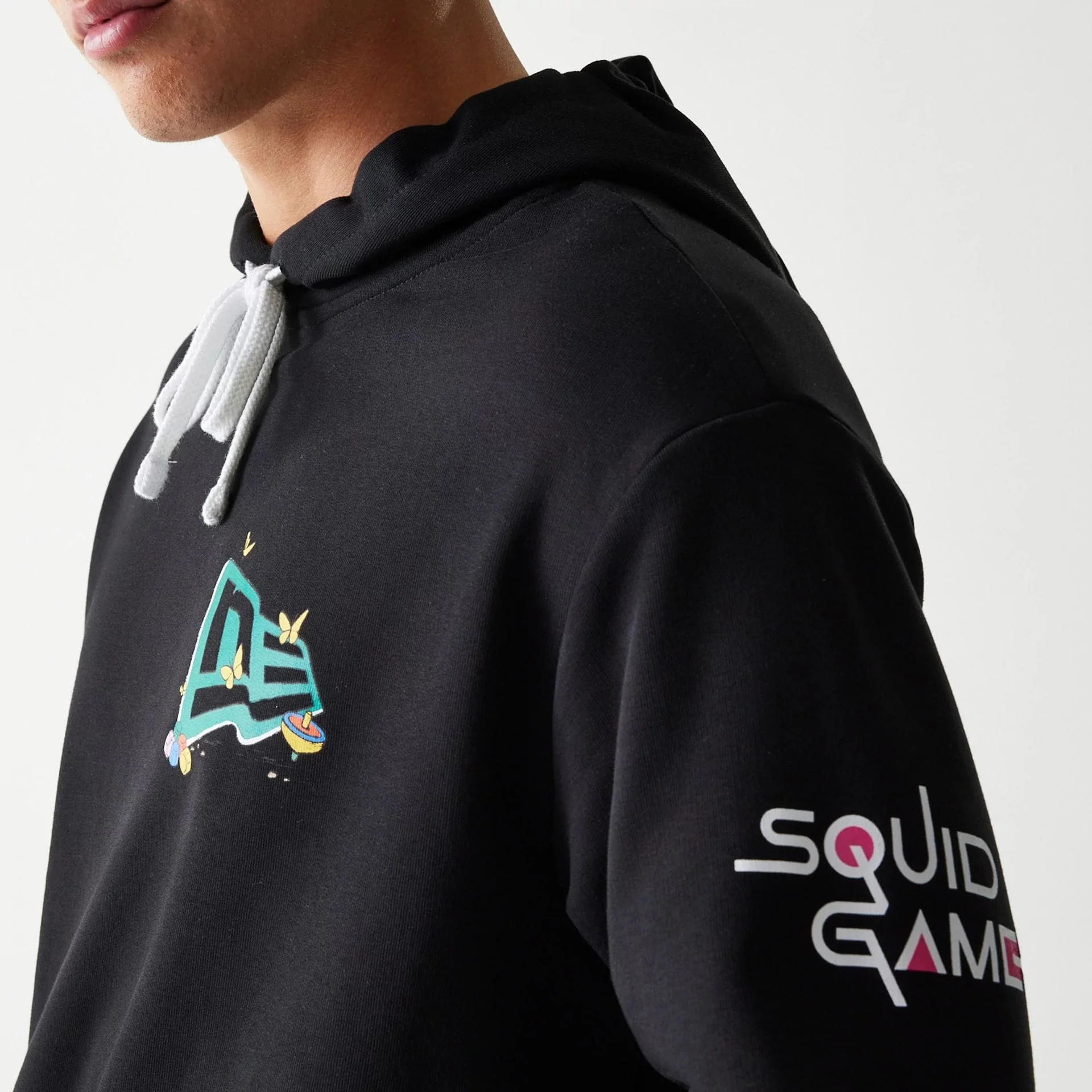 Netflix Squid Game Black Oversized Pullover Hoodie - Image 6