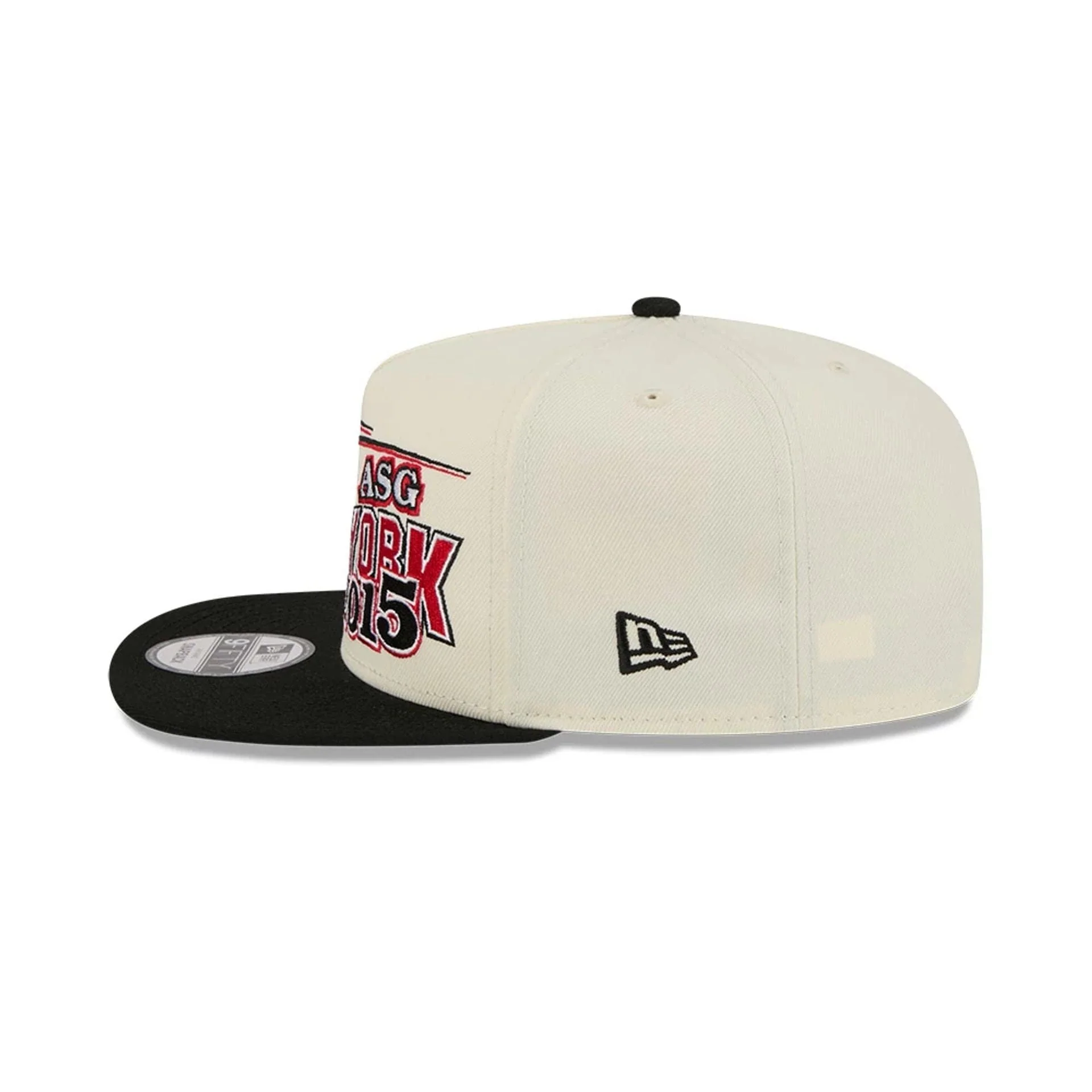 Nets NBA Hardwood Classic ASG White 9FIFTY A-Frame Snapback Adjustable Cap - Image 6