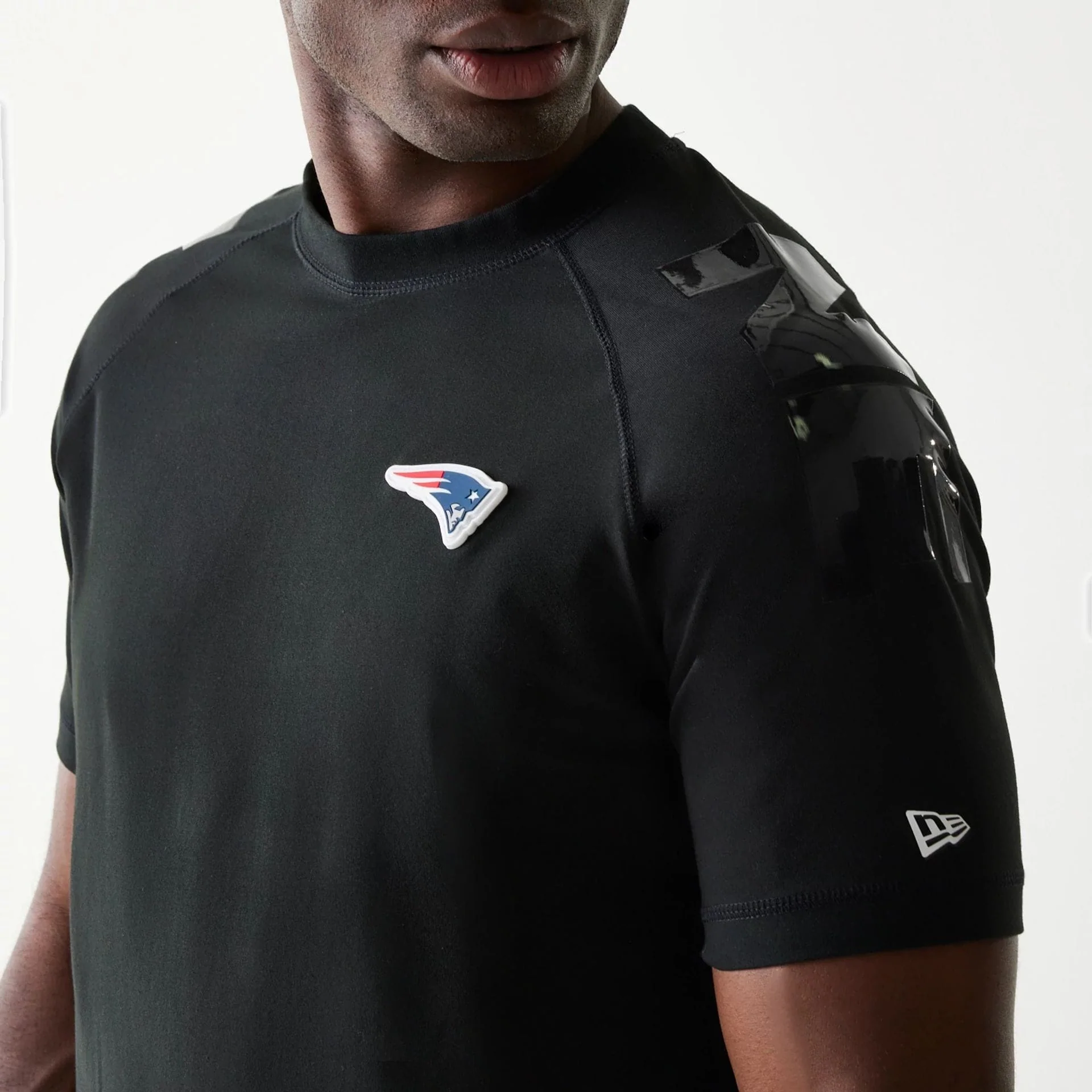 New England Patriots NFL 3RD Down Black T-Shirt - Image 3