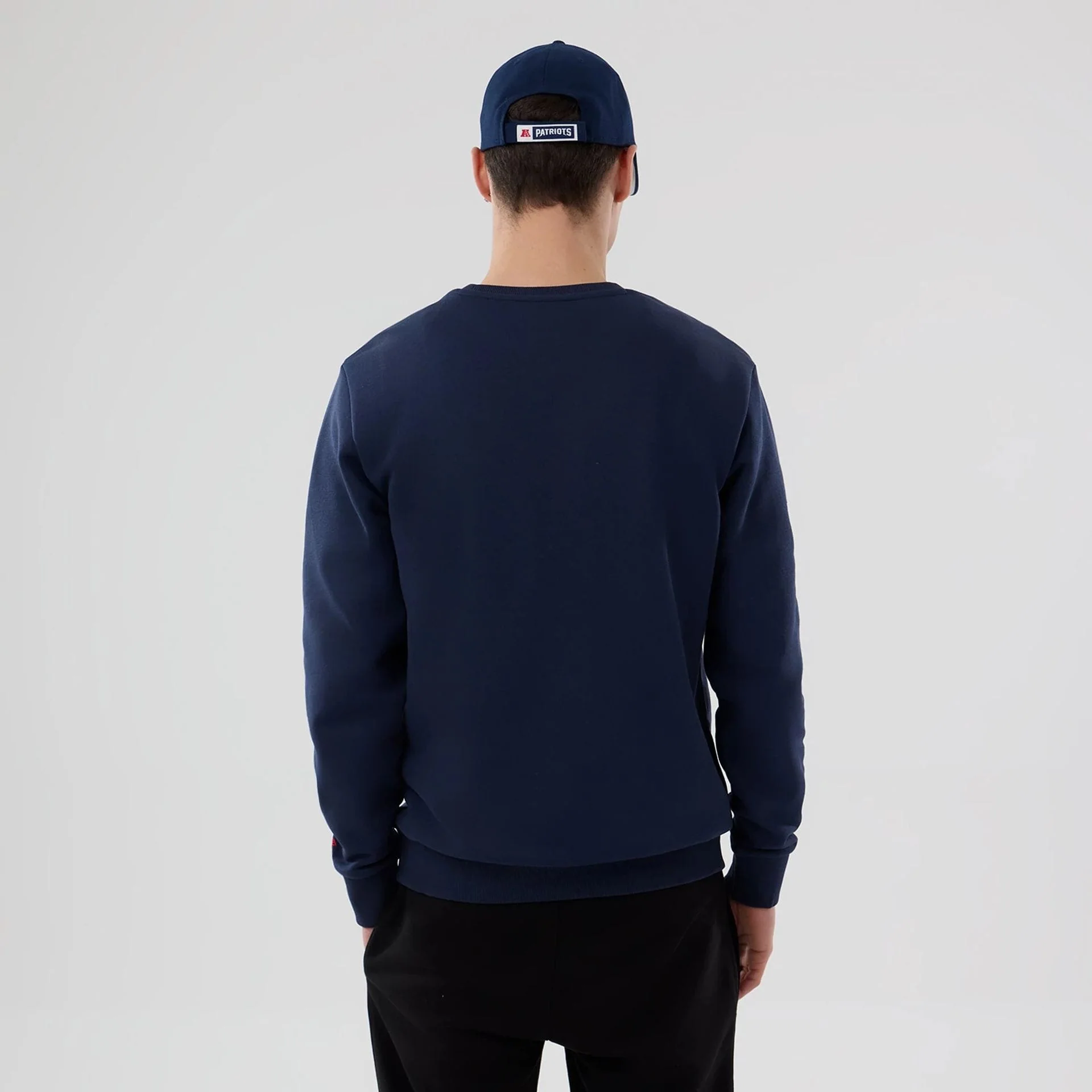 New England Patriots NFL Dark Blue Crew Neck Sweater - Image 2