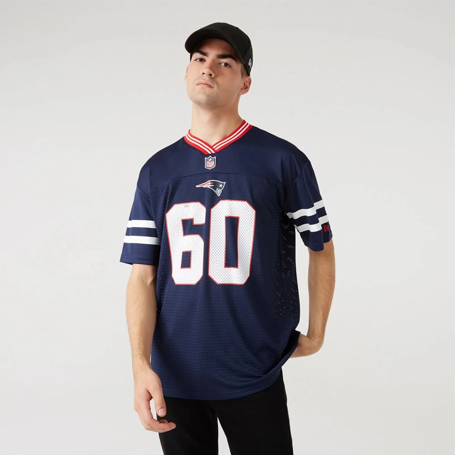 New England Patriots NFL Dark Blue Mesh T-Shirt - Image 7