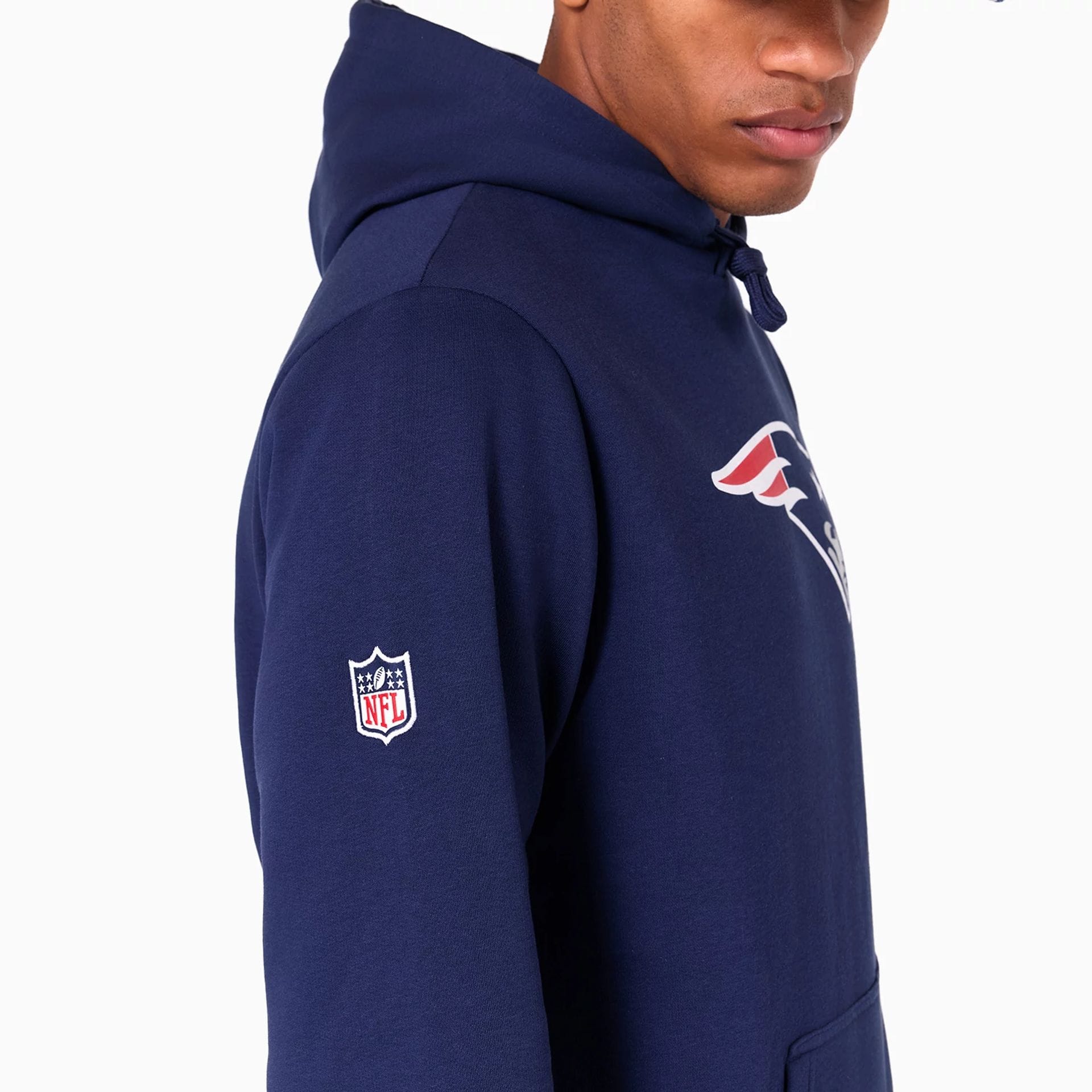 New England Patriots NFL Navy Pullover Hoodie - Image 3
