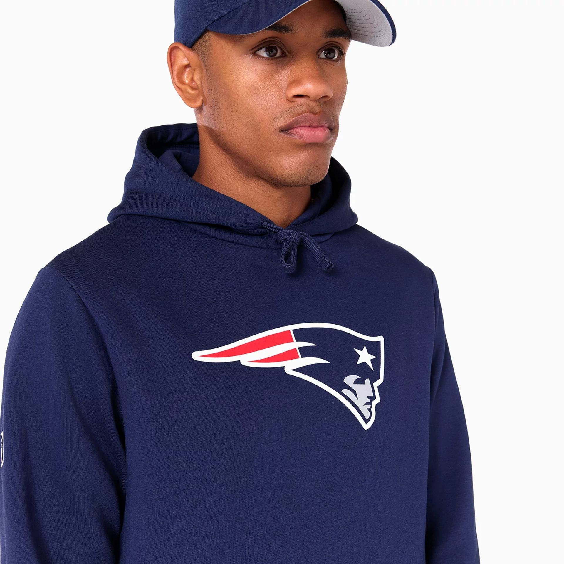 New England Patriots NFL Navy Pullover Hoodie - Image 5