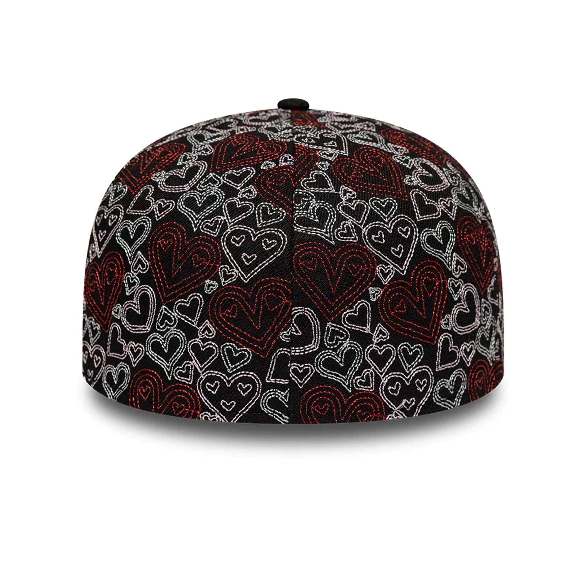 New Era All Over Hearts Black 59FIFTY Fitted Cap - Image 5