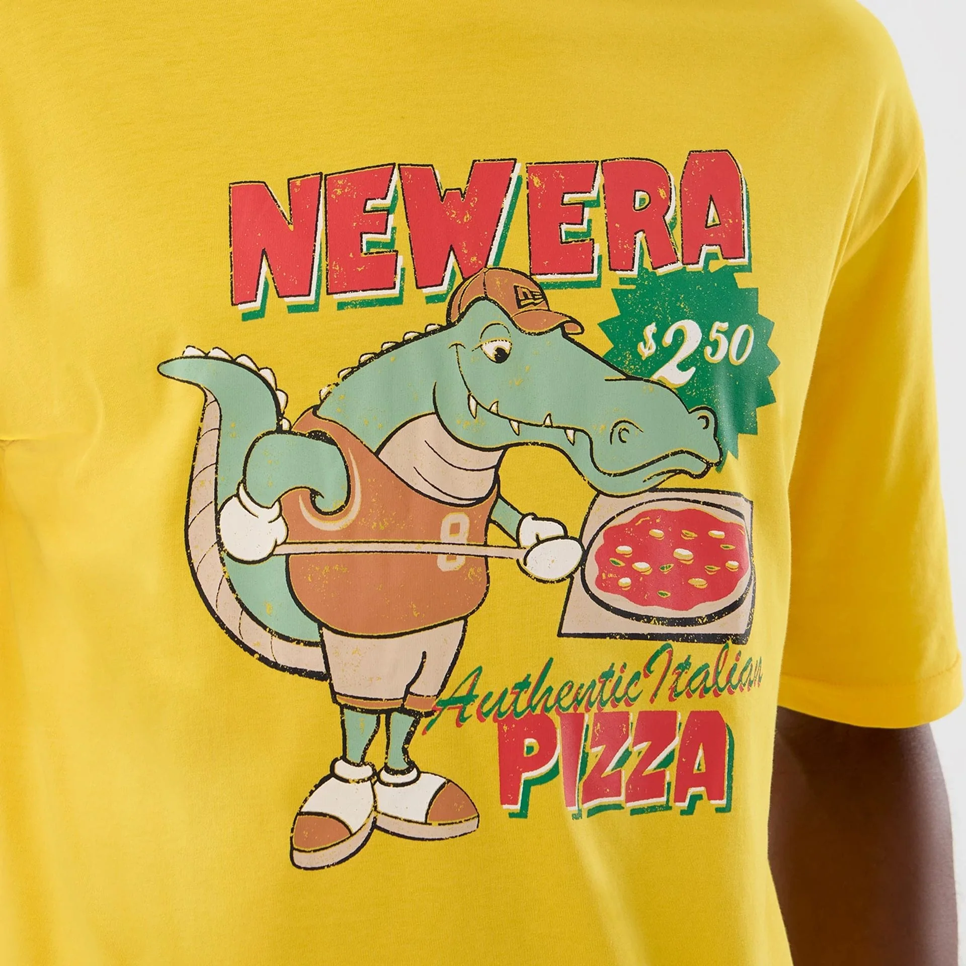 New Era Alligator Character Graphic Yellow T-Shirt - Image 5